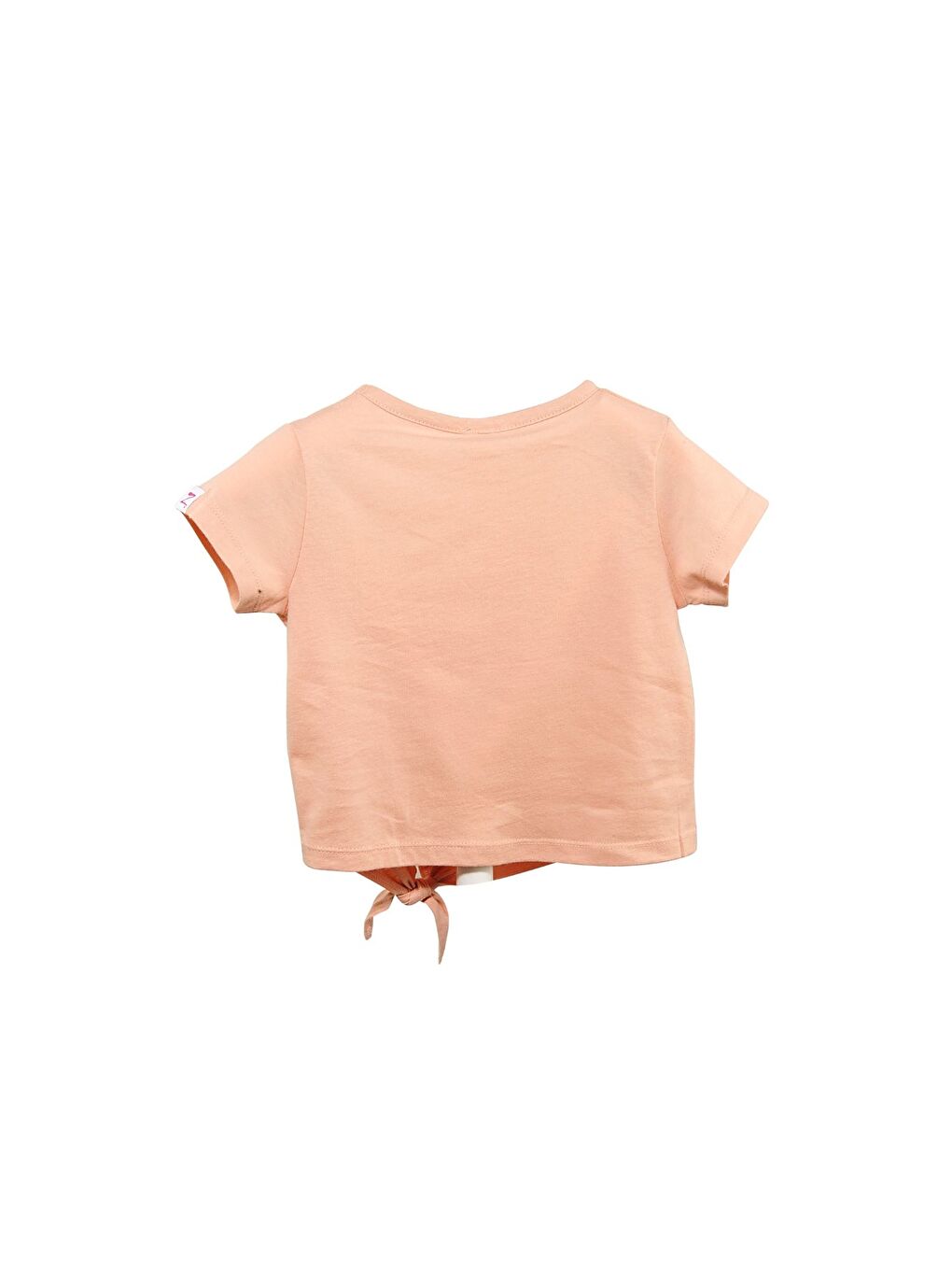 ZEYLAND Pembe Kız Bebek Pudra Bağlamalı Crop T-Shirt (9Ay-4Yaş) - 4