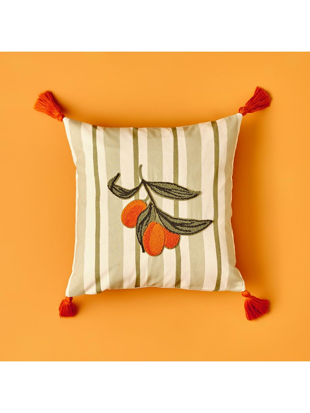 Karışık Sicilia Kumquat Punch Nakışlı Kırlent