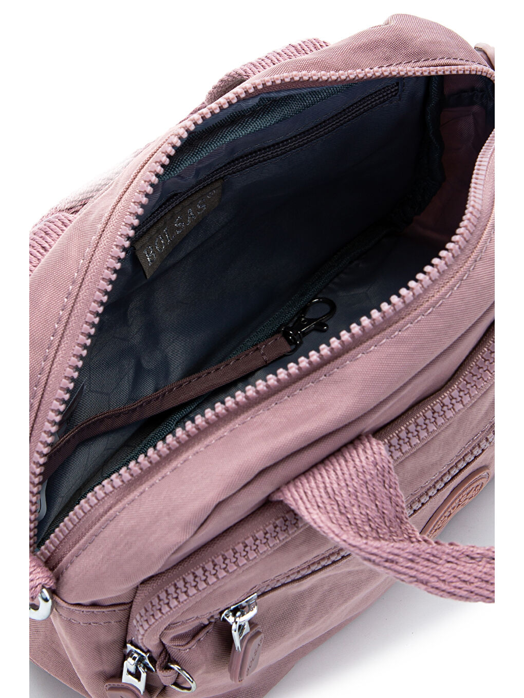 Klinkır Kumaş Kadın Çapraz Çanta Shay Mürdüm-6