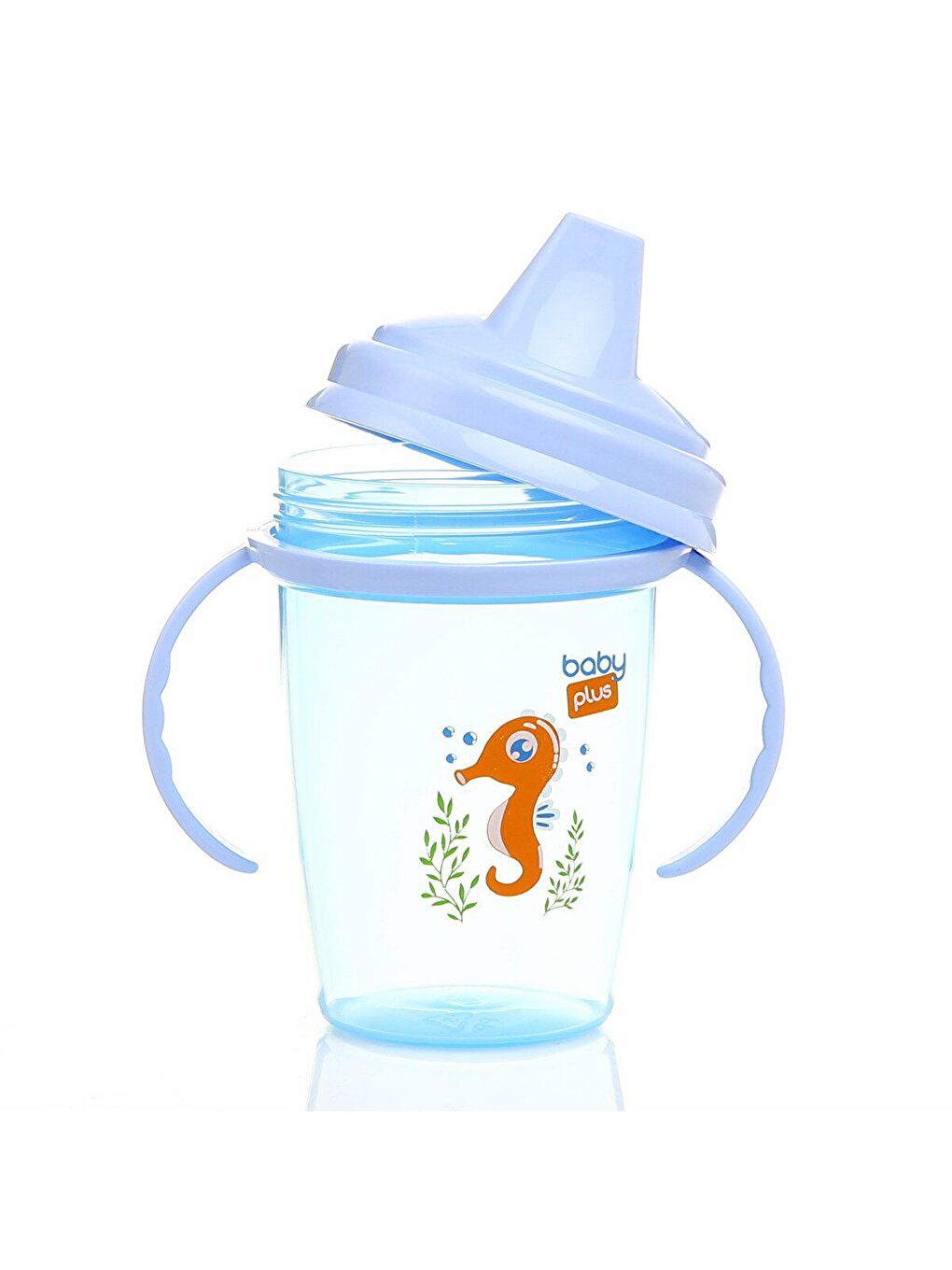 baby plus Karışık Akıtmaz PP Alıştırma Bardağı 6+ Ay 230 ml Mavi - 2