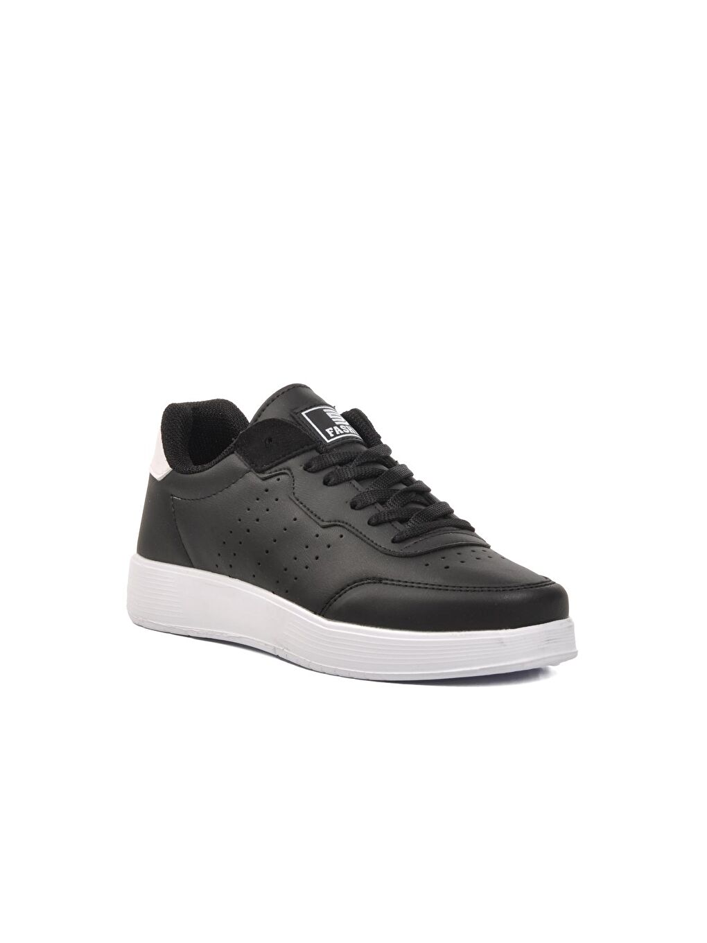 Siyah-Beyaz Bağcıklı Unisex Sneaker 158-2