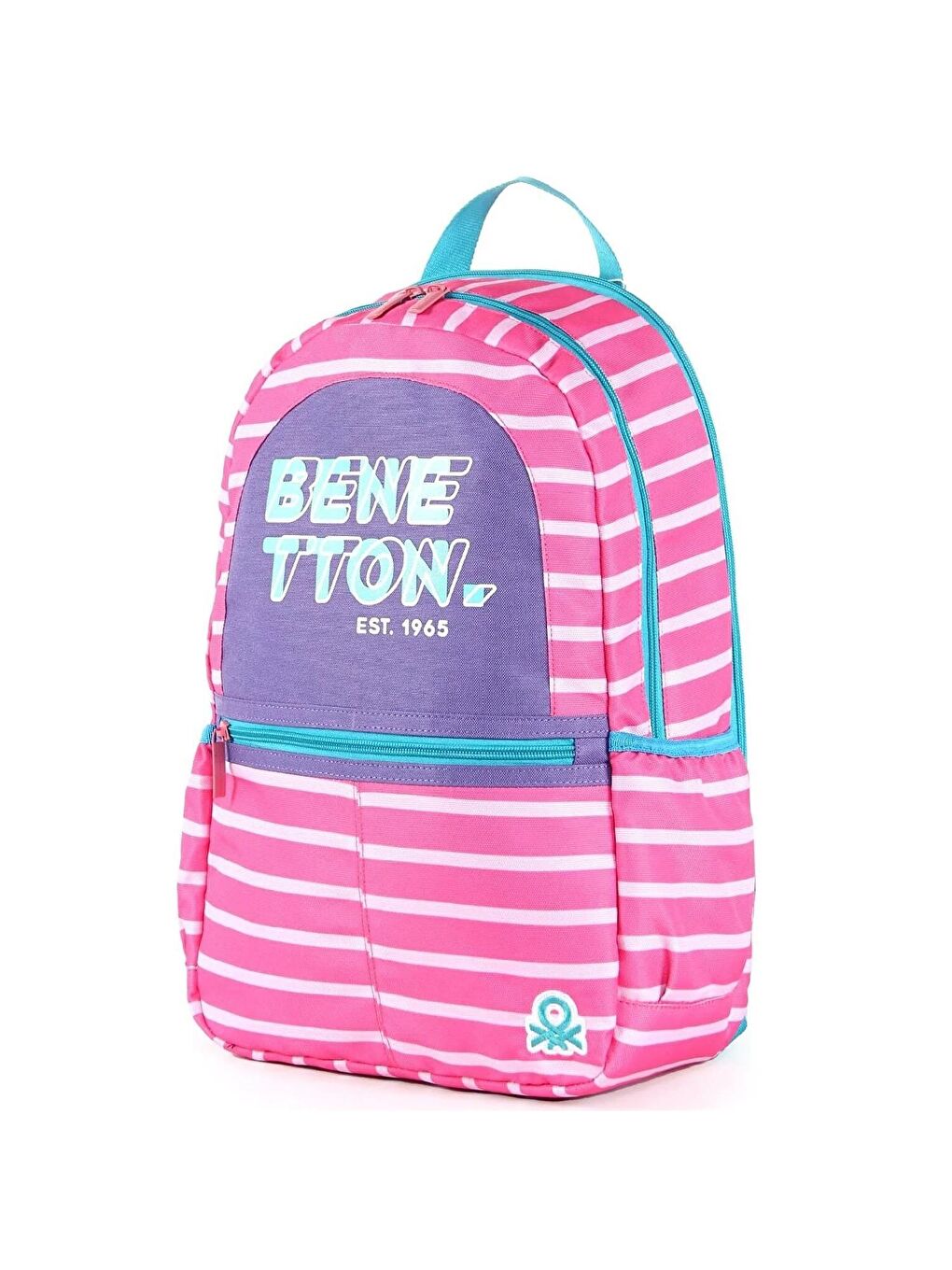 United Colors Of Benetton Pembe Laptop Bölmeli Okul Sırt Çantası İki Bölmeli Pembe 03752 - 3