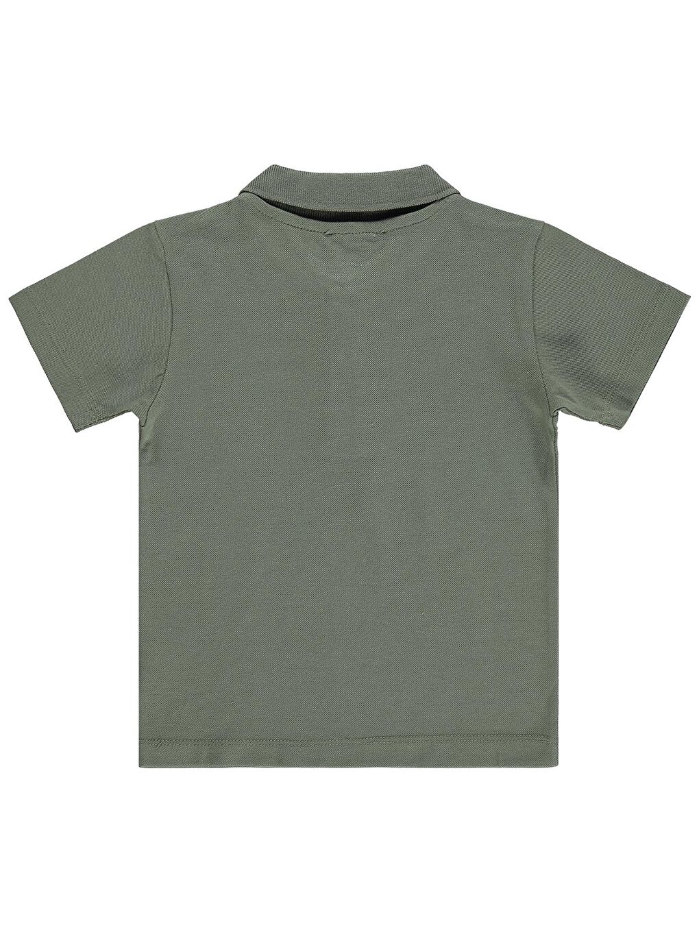 Boys Erkek Çocuk Palmiye Nakışlı Polo Yaka 2-5 Yaş Tişört - Haki-1