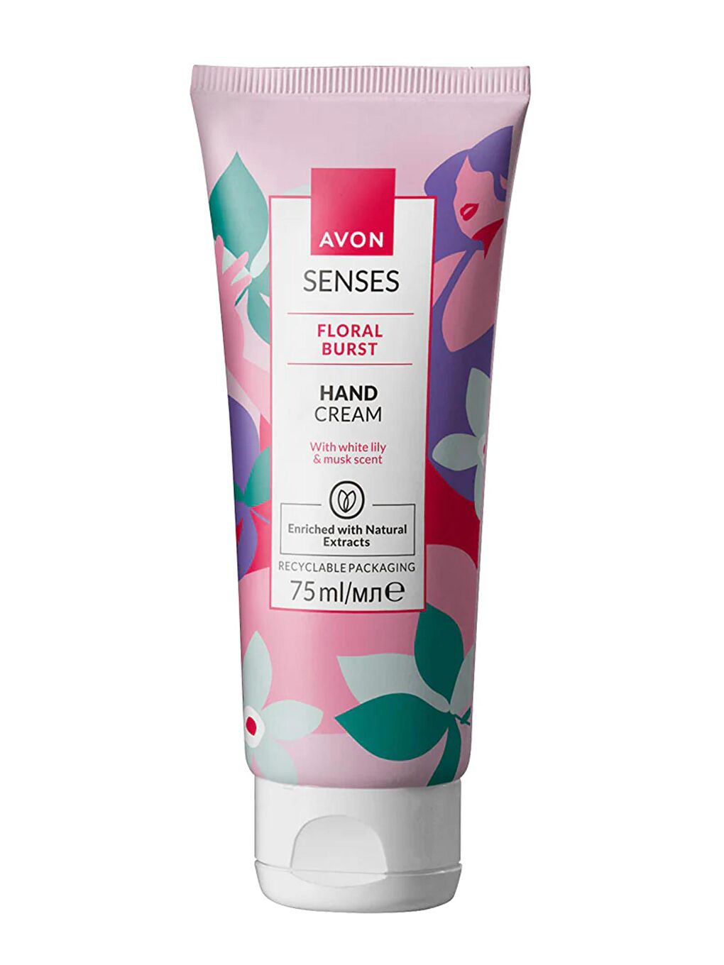 AVON Renksiz Senses Floral Burst Zambak ve Misk Kokulu El Kremi 75 Ml.