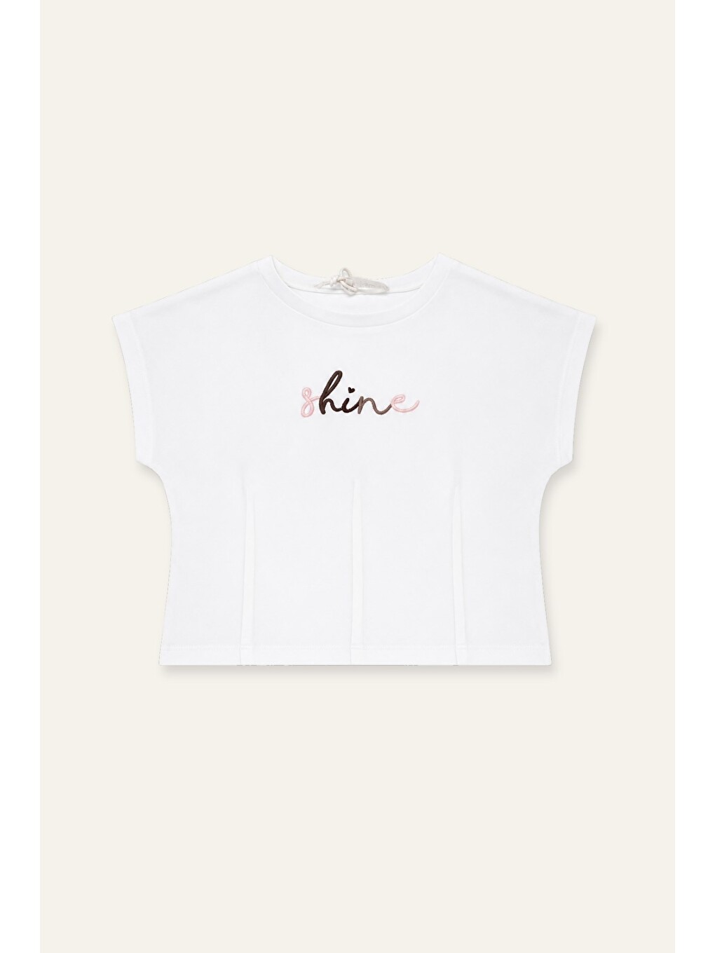 Kız Çocuk Nakışlı T-shirt Ve Etek Takım - Pembe-3