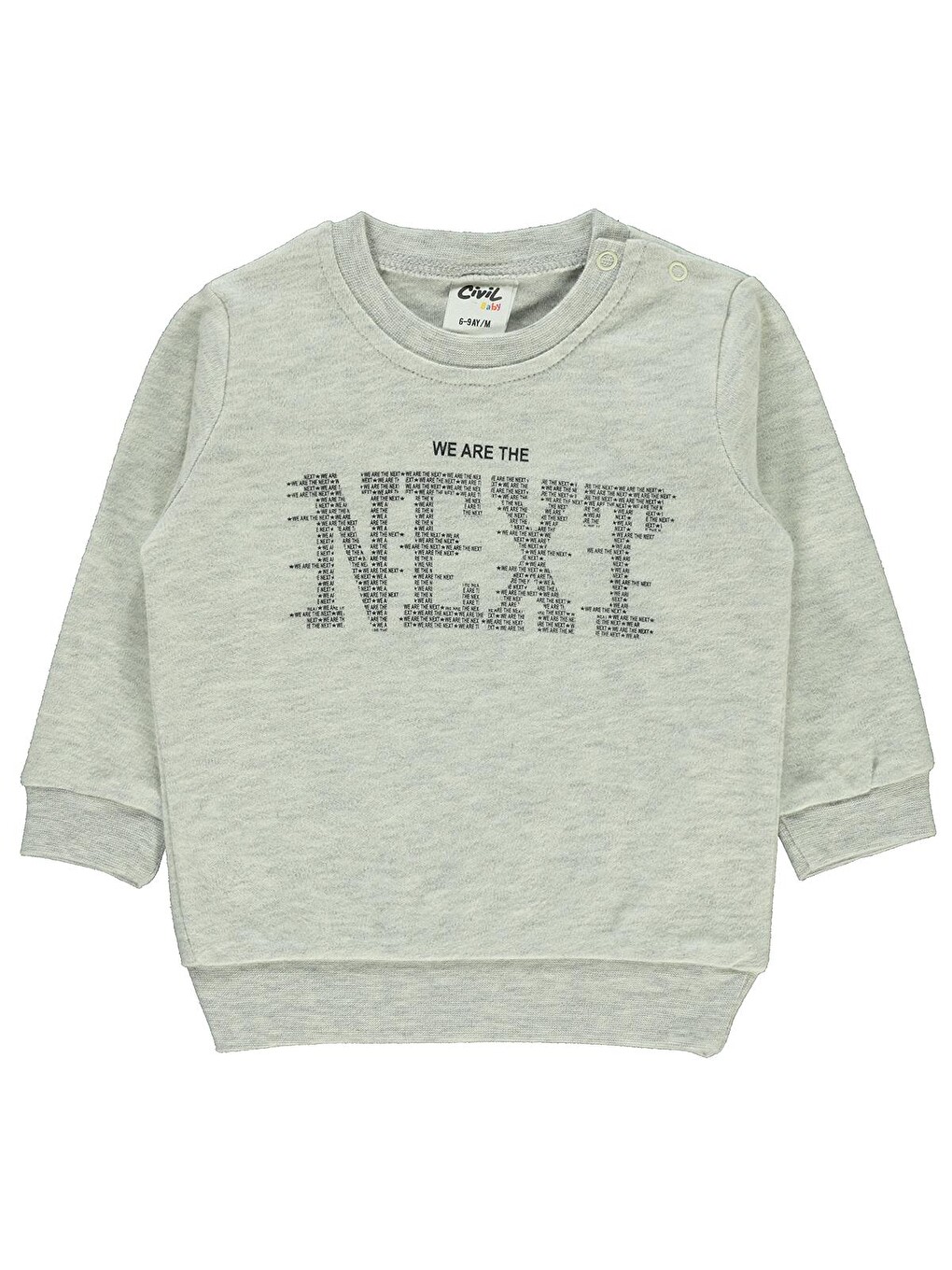 Baby Next Baskılı 6-18 Ay Sweatshirt - Gri