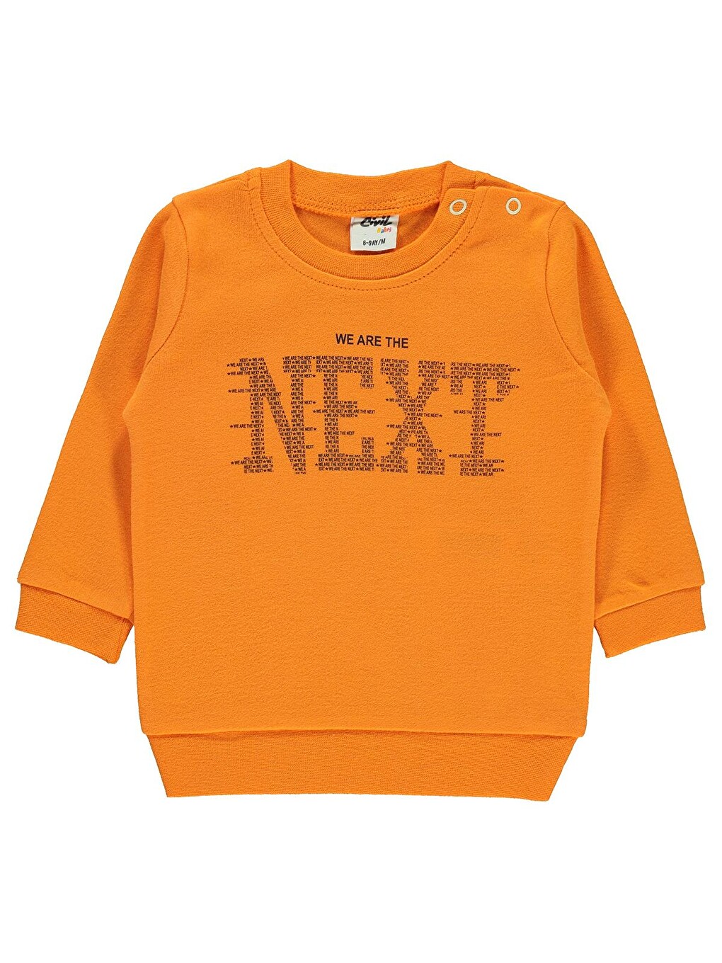 Baby Next Baskılı 6-18 Ay Sweatshirt - Turuncu