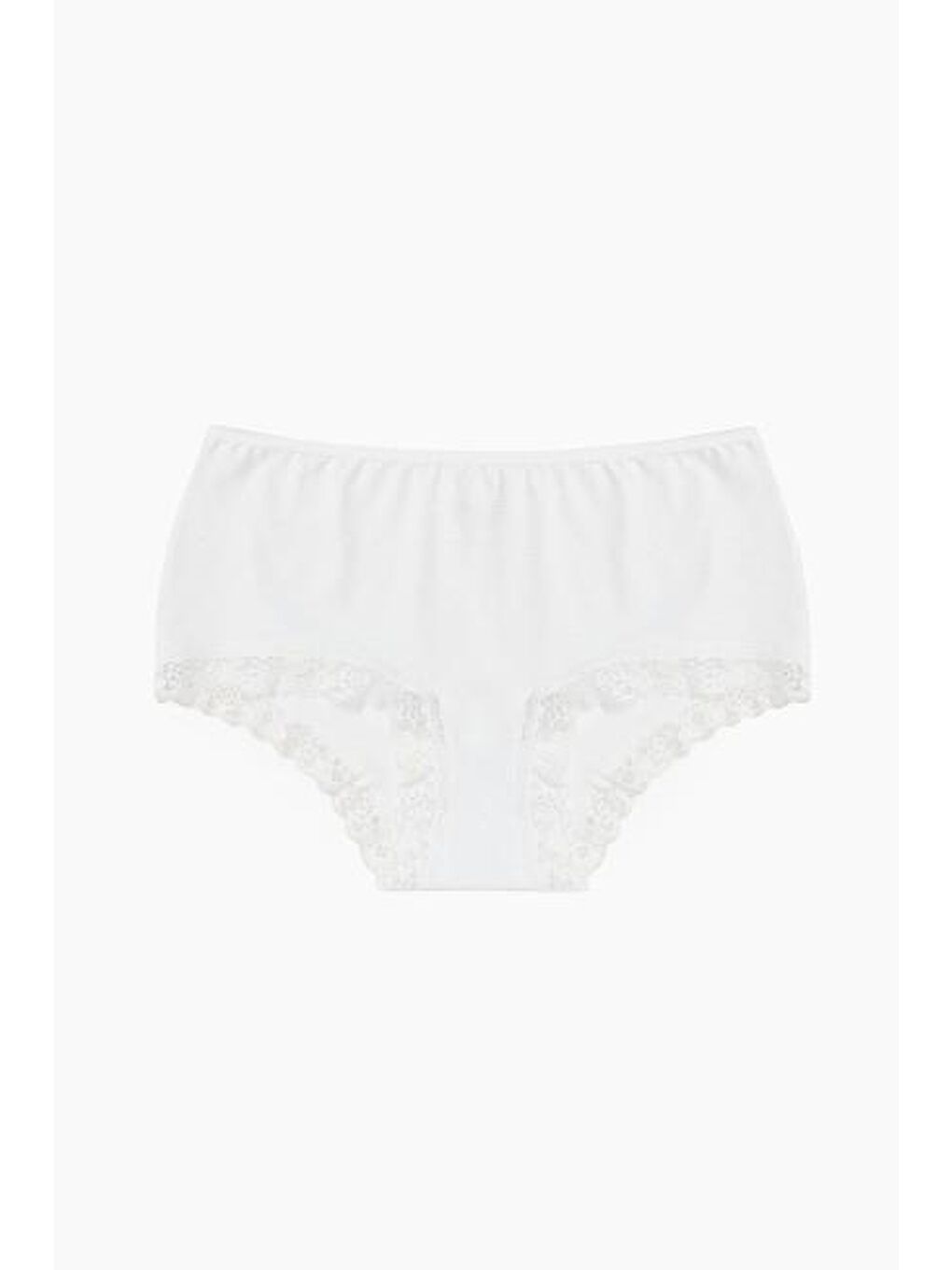 5 li Beyaz Dantelli Kadın Külot 1292 5'LI-1