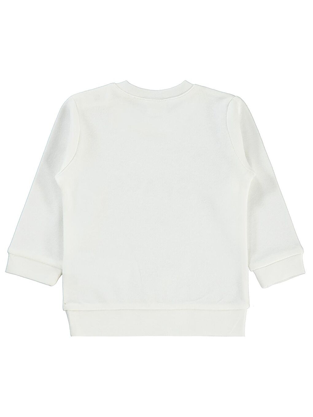 Bej Baby Erkek Bebek Sweatshirt 6-18 Ay Fildişi Beyaz-1