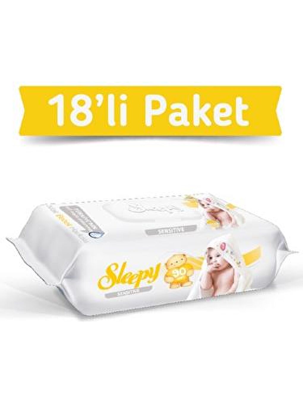 Sleepy Islak Havlu Sensitive 90 lı x 18 Adet (1620 Yaprak)