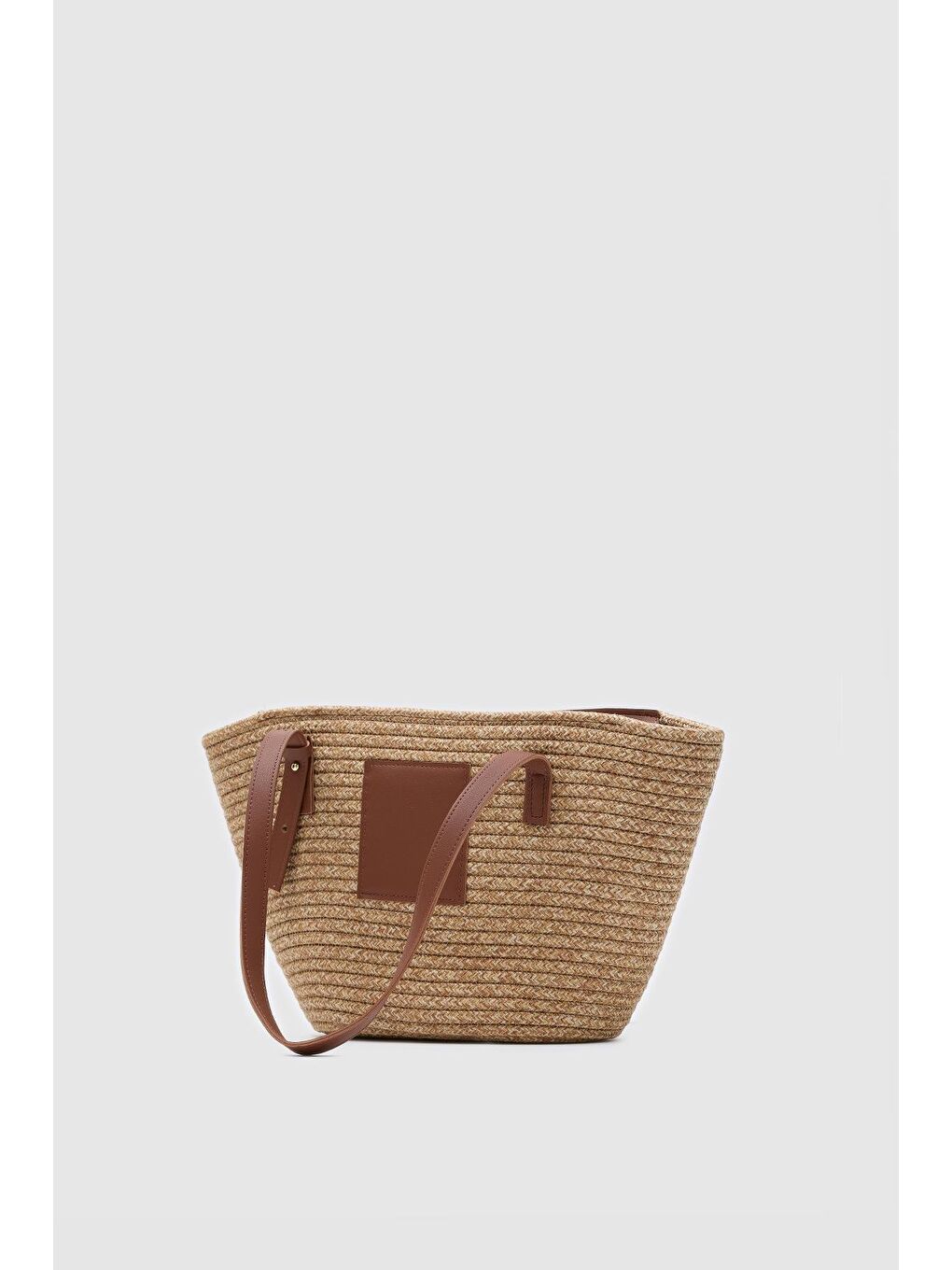 Bej Vittoria Handmade Hasır Çanta Vizon-8