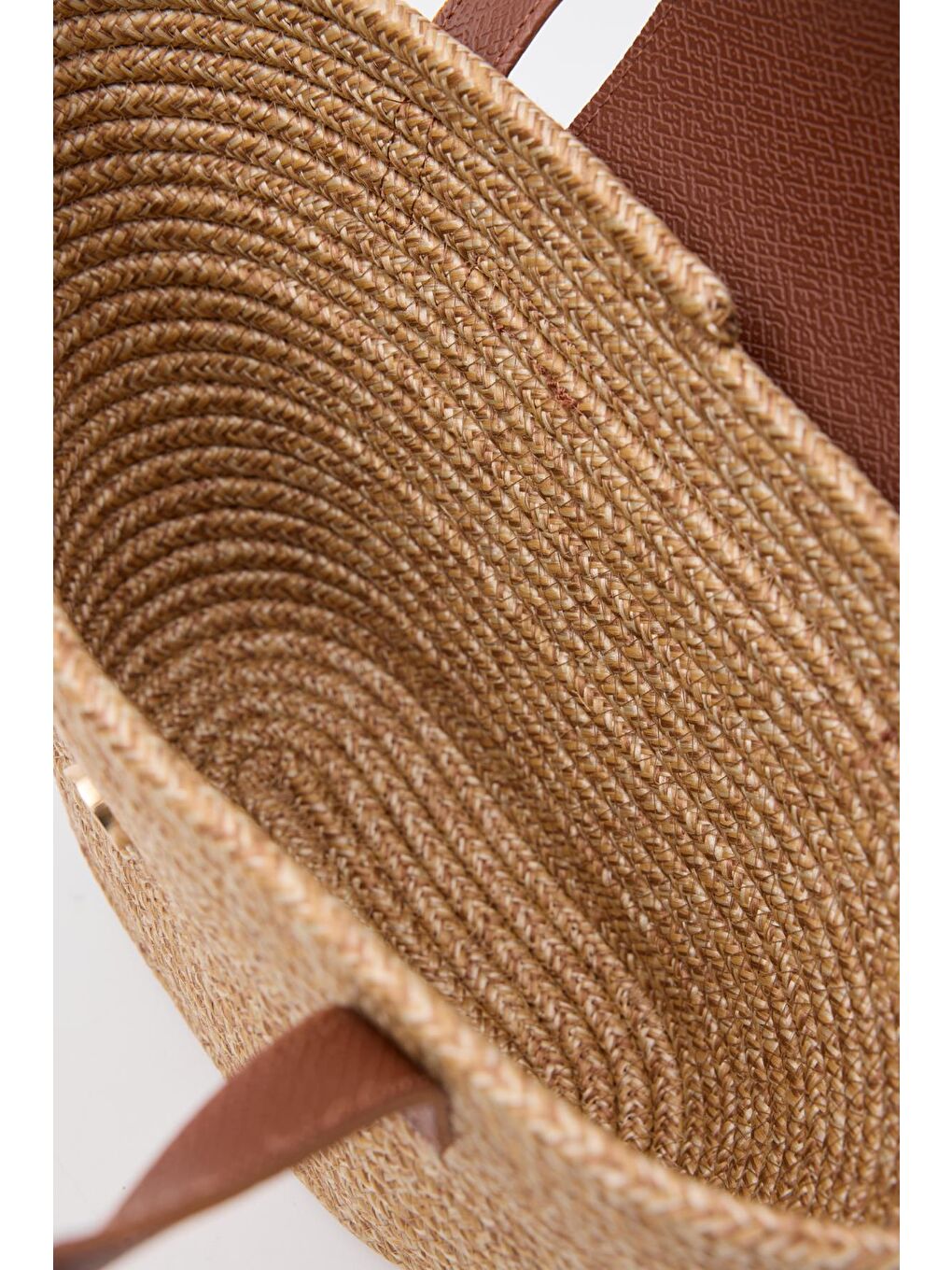 Bej Maia Handmade Hasır Omuz Çantası Vizon-7