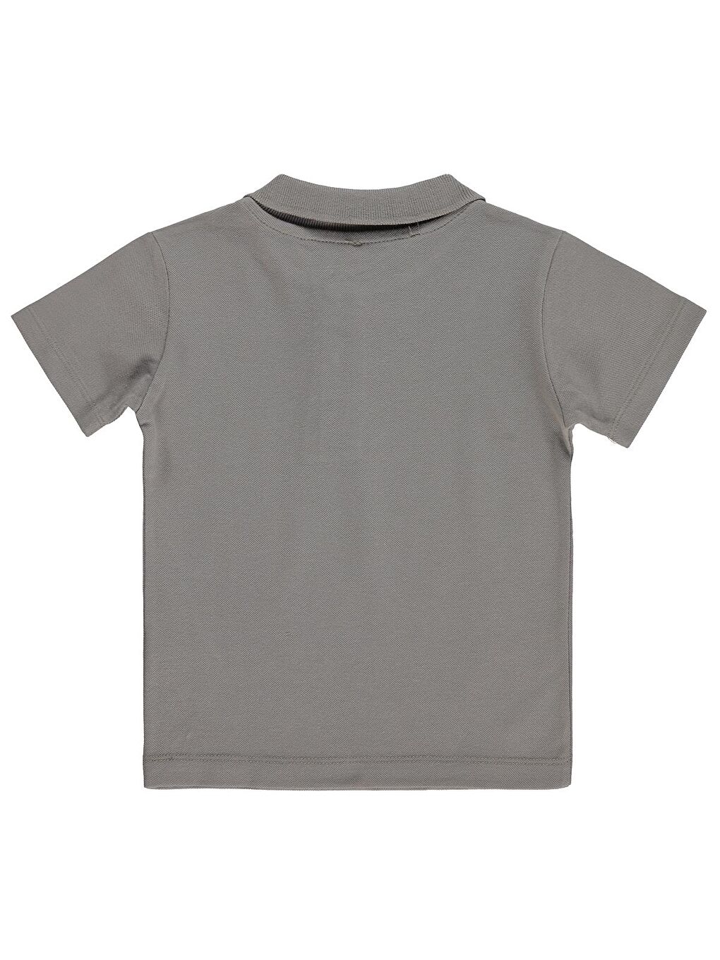 Boys Erkek Çocuk Palmiye Nakışlı Polo Yaka 2-5 Yaş Tişört - Gri-2