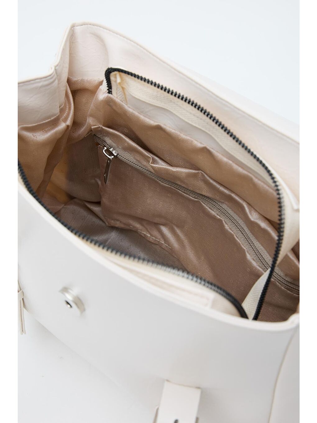 Ekru Loma Omuz Çantası  Krem-4