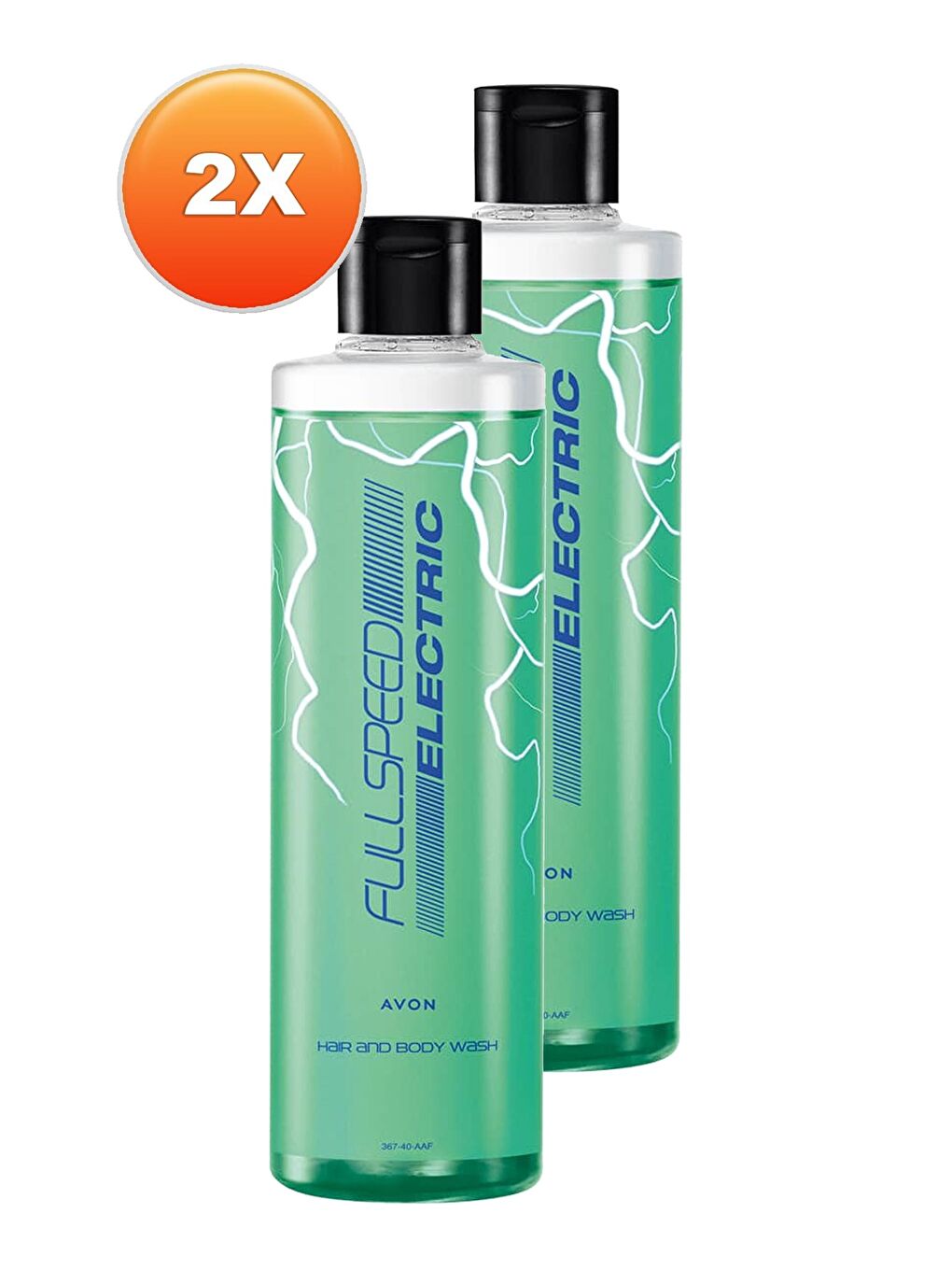 AVON Renksiz Full Speed Electric 2’si 1 Arada Saç ve Vücut Şampuanı 250 Ml. İkili Set - 1