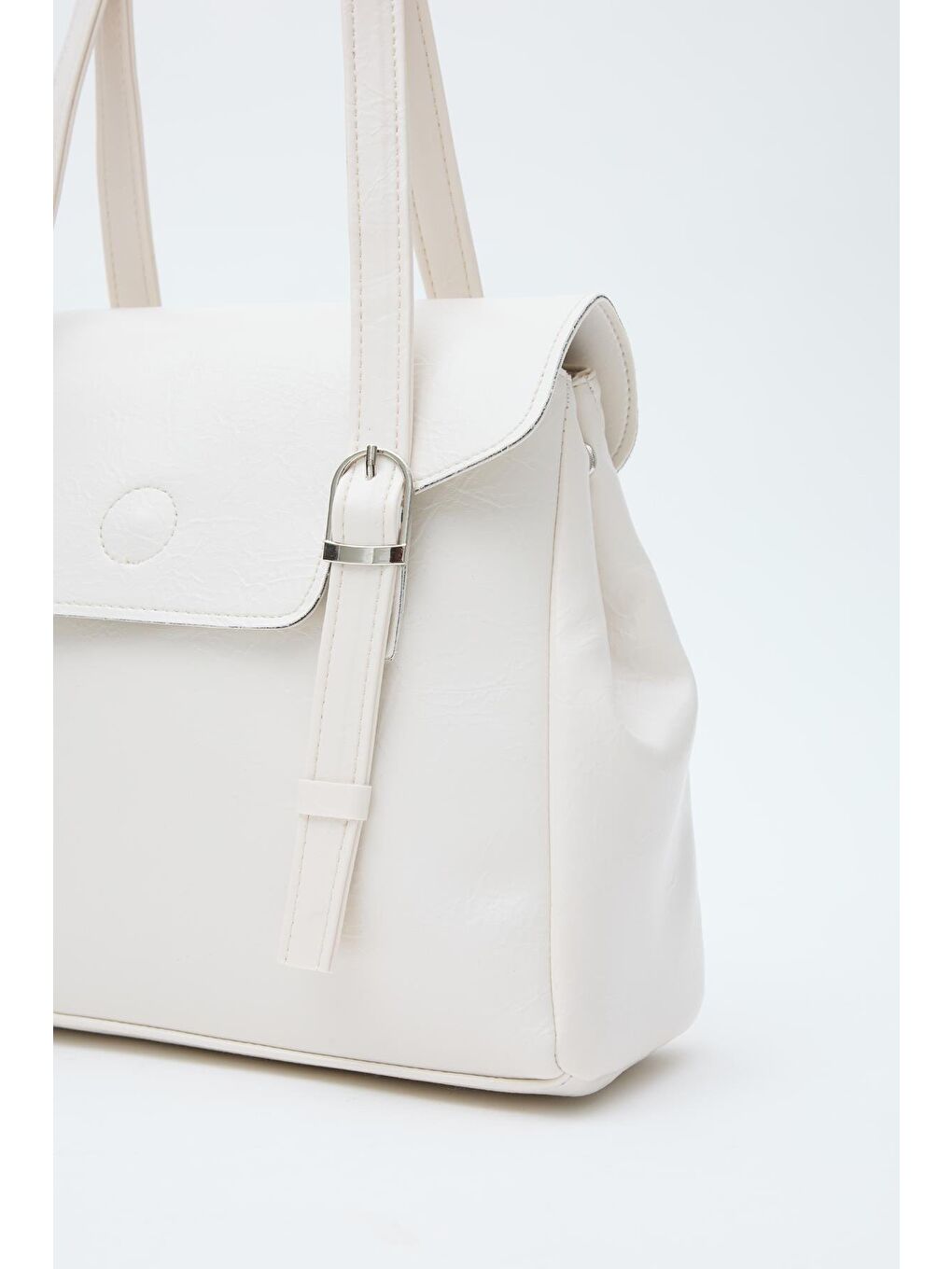 Ekru Loma Omuz Çantası  Krem-5