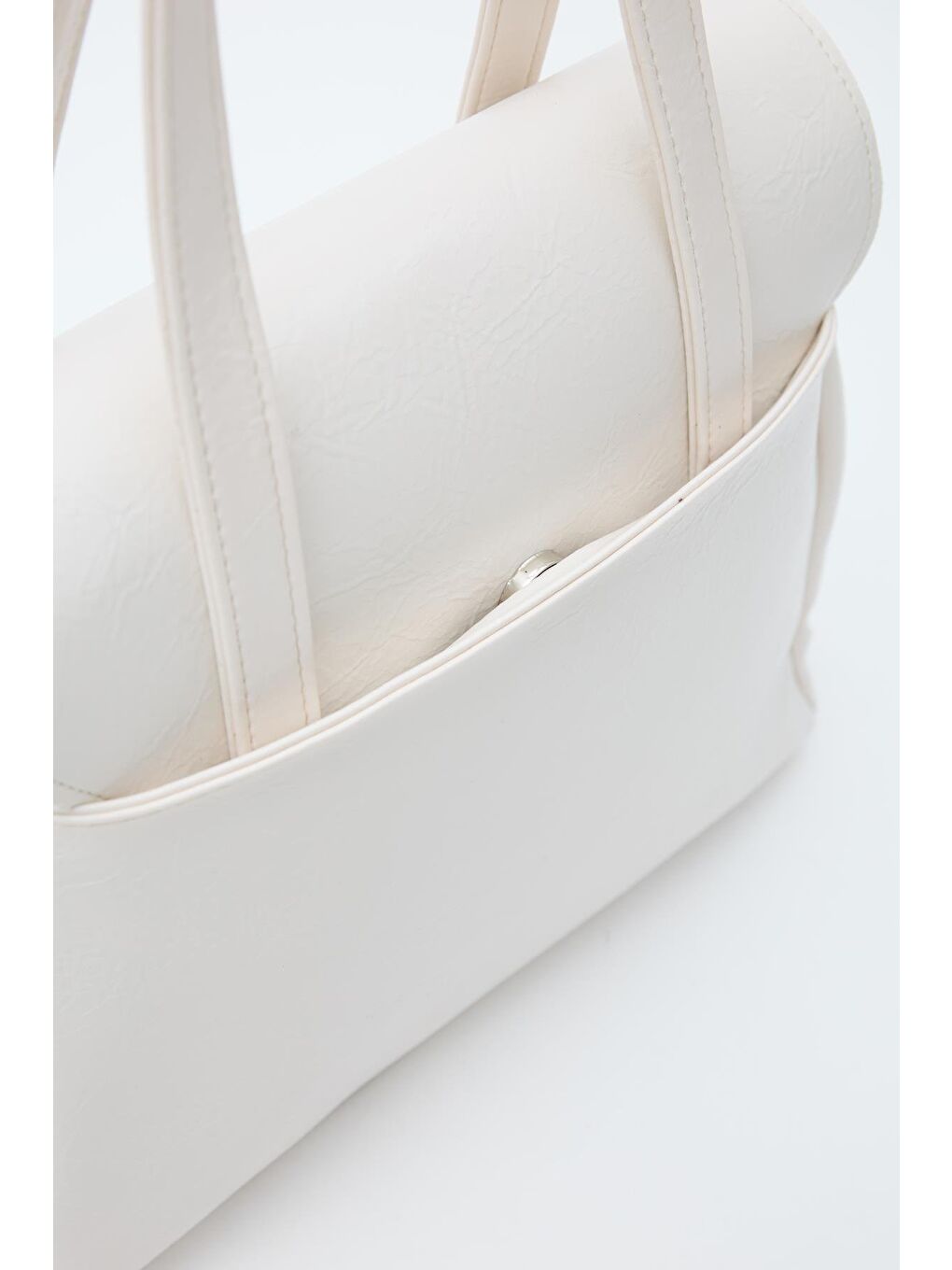 Ekru Loma Omuz Çantası  Krem-6