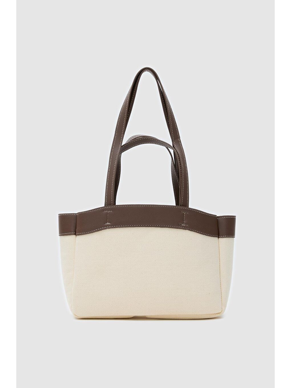 Marlove Kanvas Omuz Çantası Kahverengi