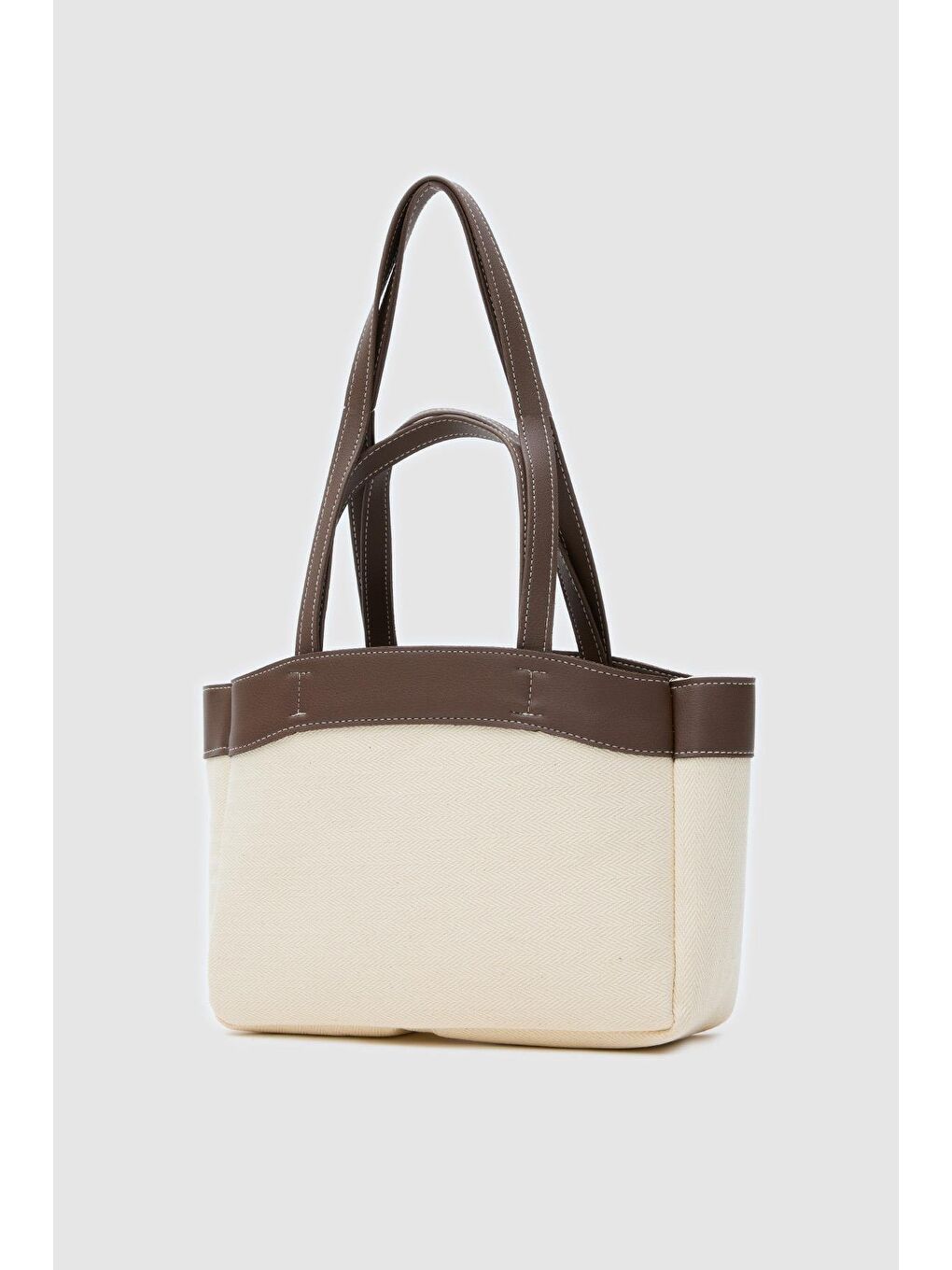 Marlove Kanvas Omuz Çantası Kahverengi-1