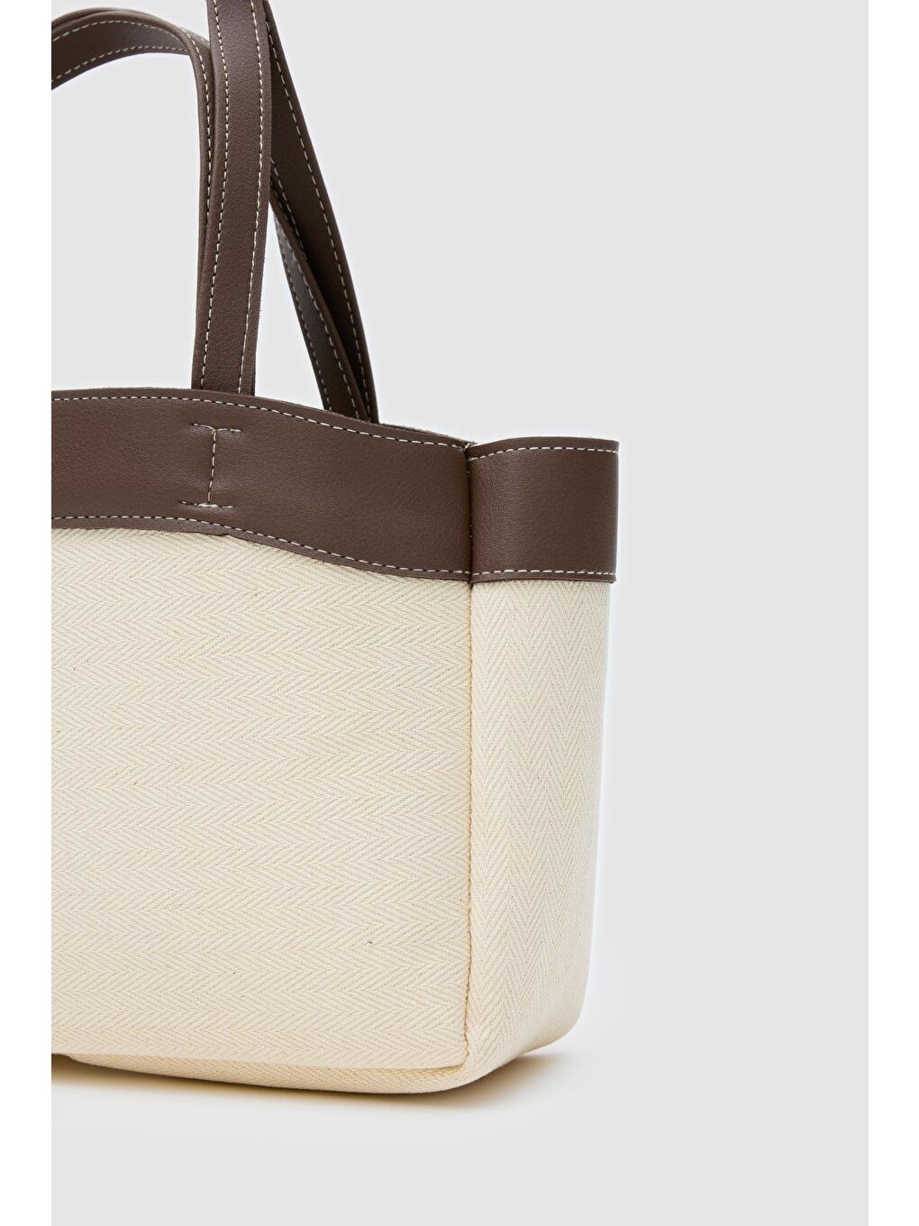 Marlove Kanvas Omuz Çantası Kahverengi-3