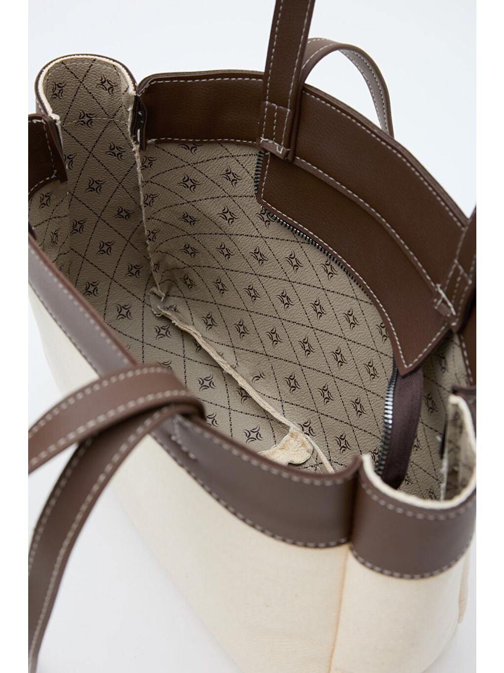 Marlove Kanvas Omuz Çantası Kahverengi-4