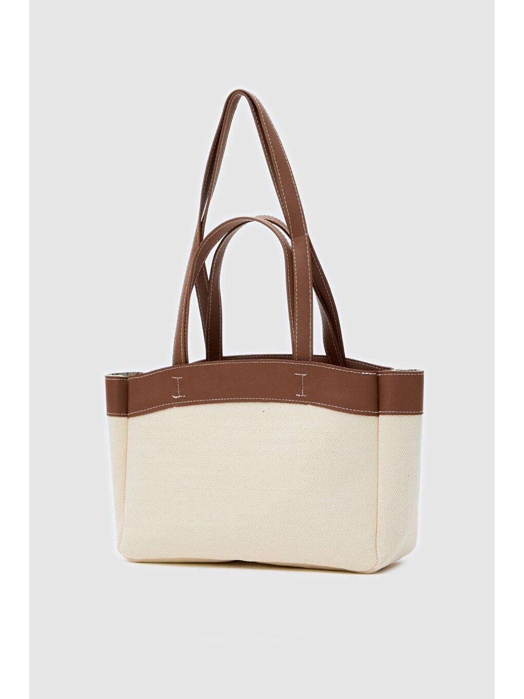 Kahverengi Marlove Kanvas Omuz Çantası Taba-1