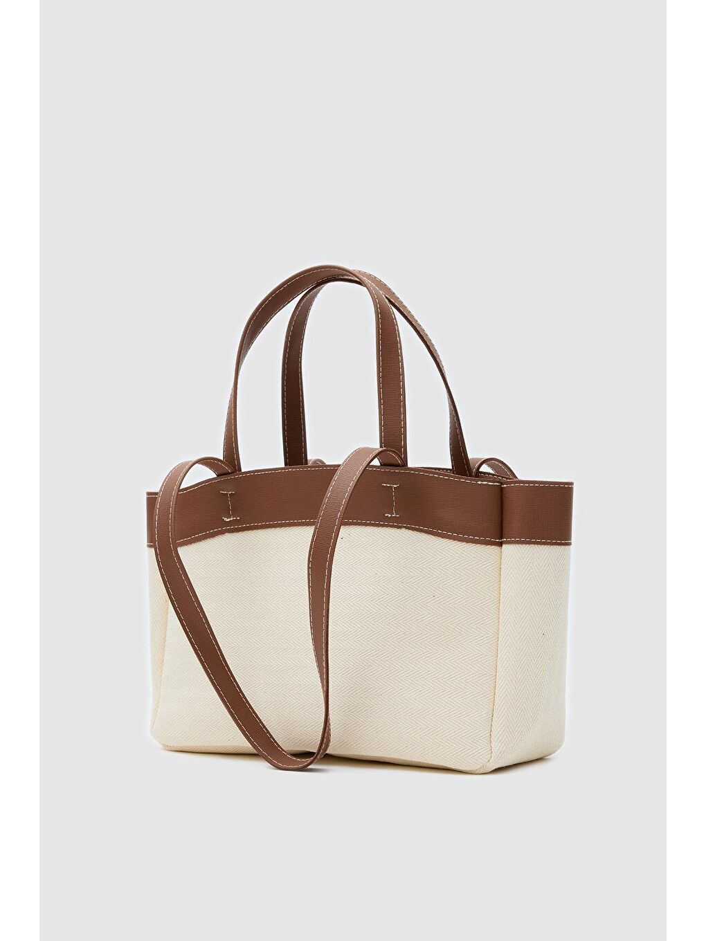 Kahverengi Marlove Kanvas Omuz Çantası Taba-2