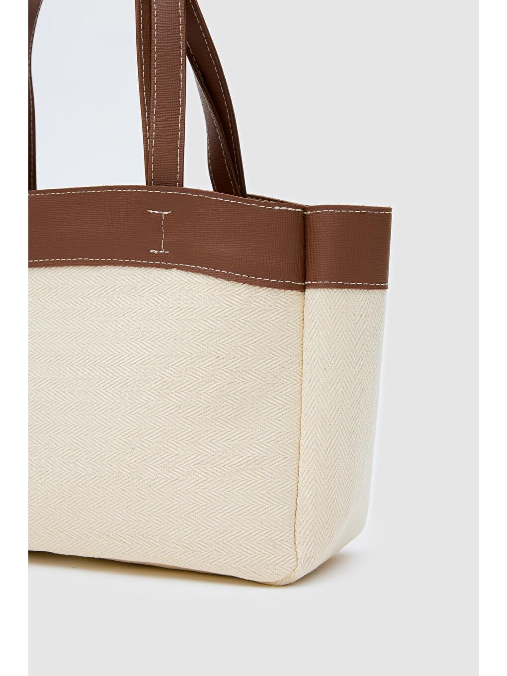 Kahverengi Marlove Kanvas Omuz Çantası Taba-4