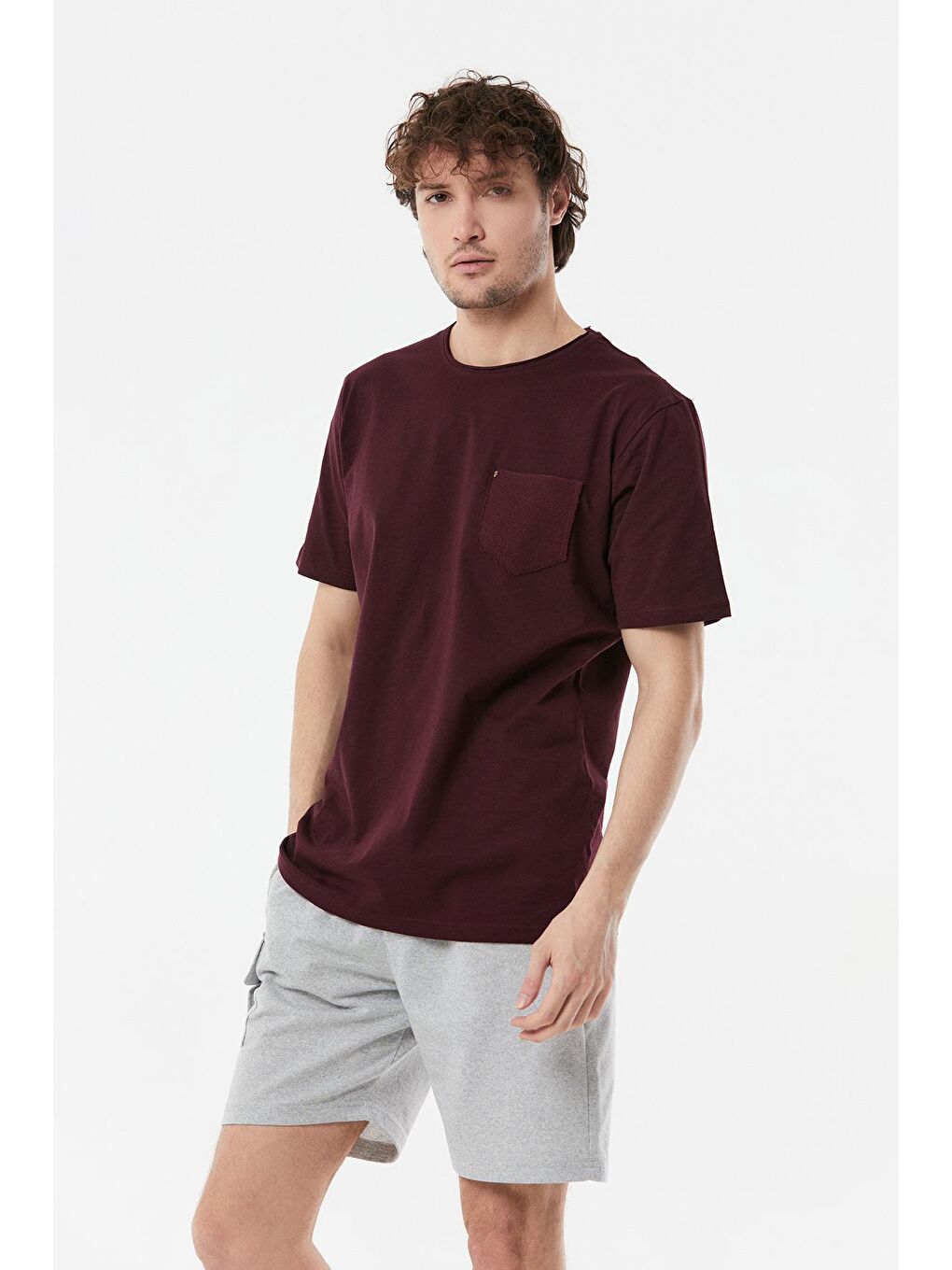 Mürdüm Basic Cepli Bisiklet Yaka Tişört