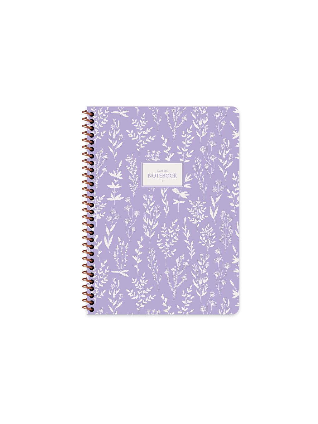 Keskin Color Mor 16.5x22.5 Çizgili Defter Pastel Flora - Mor