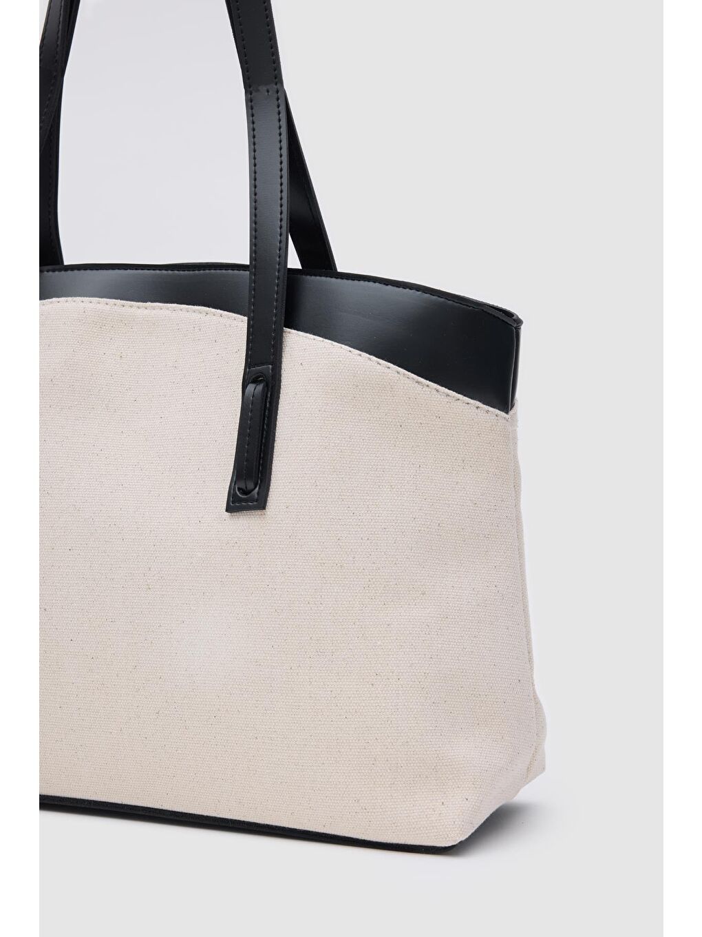 Citta Kanvas Tote Bag Siyah-5
