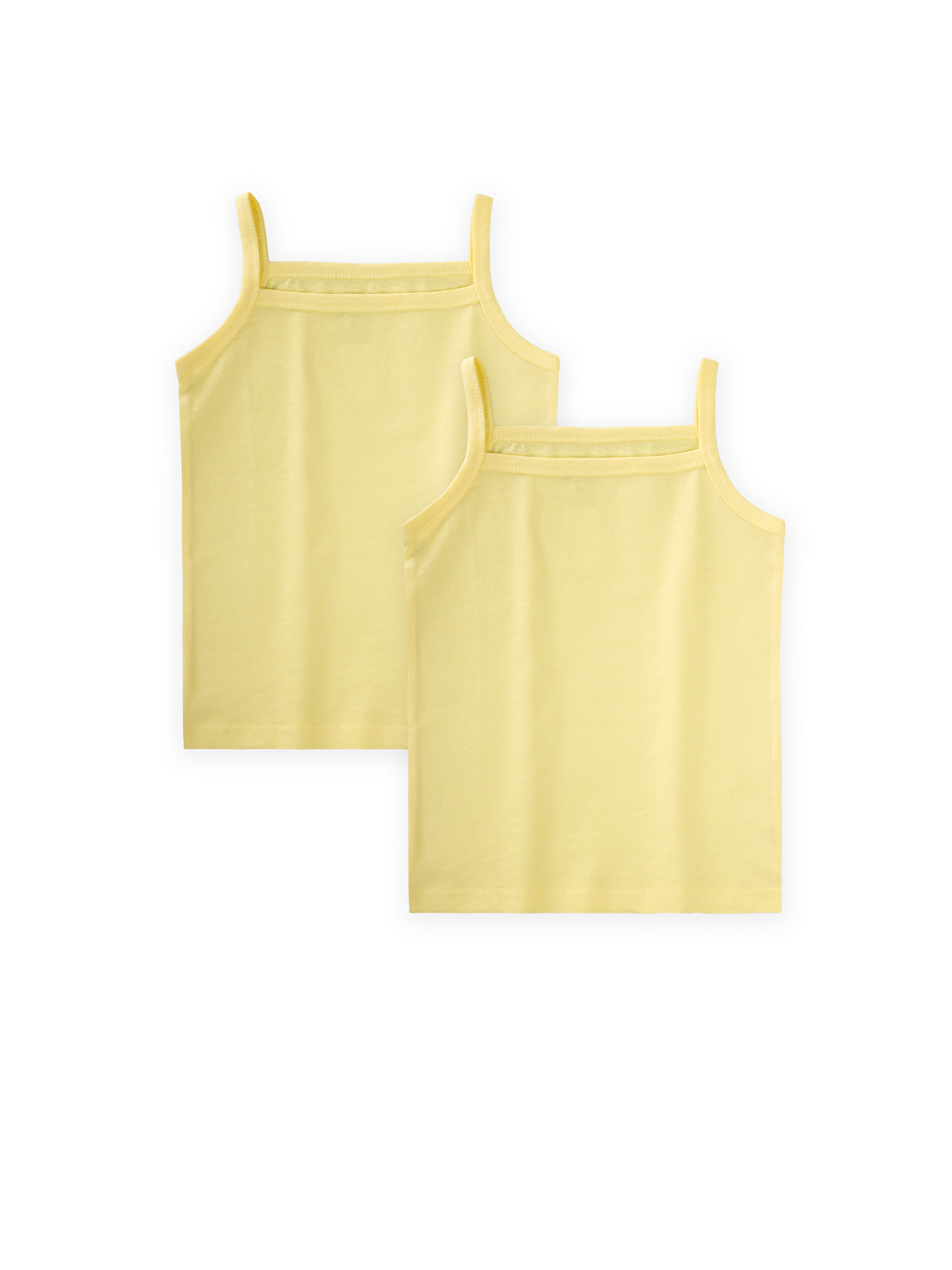 İkili İp Askılı Kız Atlet 2-11 Yaş Sarı