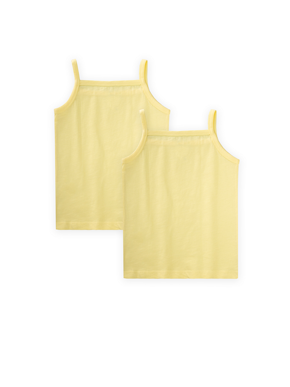 İkili İp Askılı Kız Atlet 2-11 Yaş Sarı-1