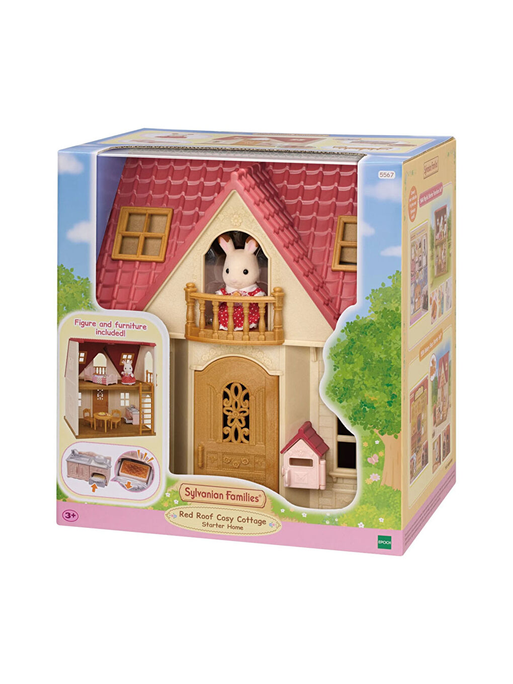 Sylvanian Families Renksiz Kırmızı Çatılı Başlangıç Evi 5567 - 4