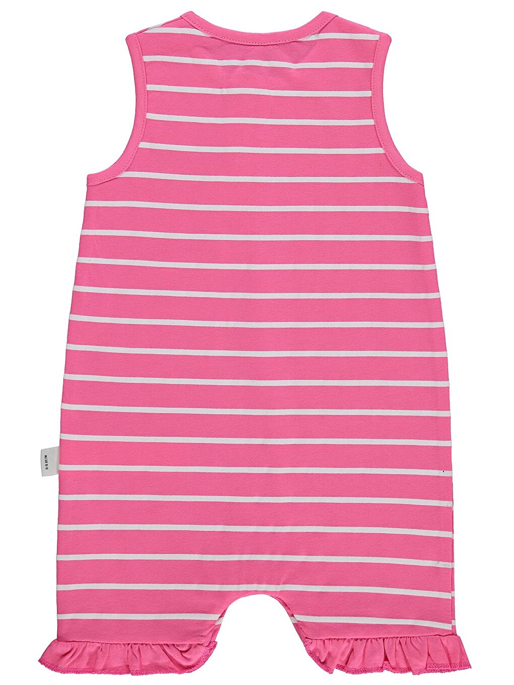 Fuşya Baby Çizgi Emp Deniz Kızı Baskılı 6-18 Ay Tulum - Fusya-1