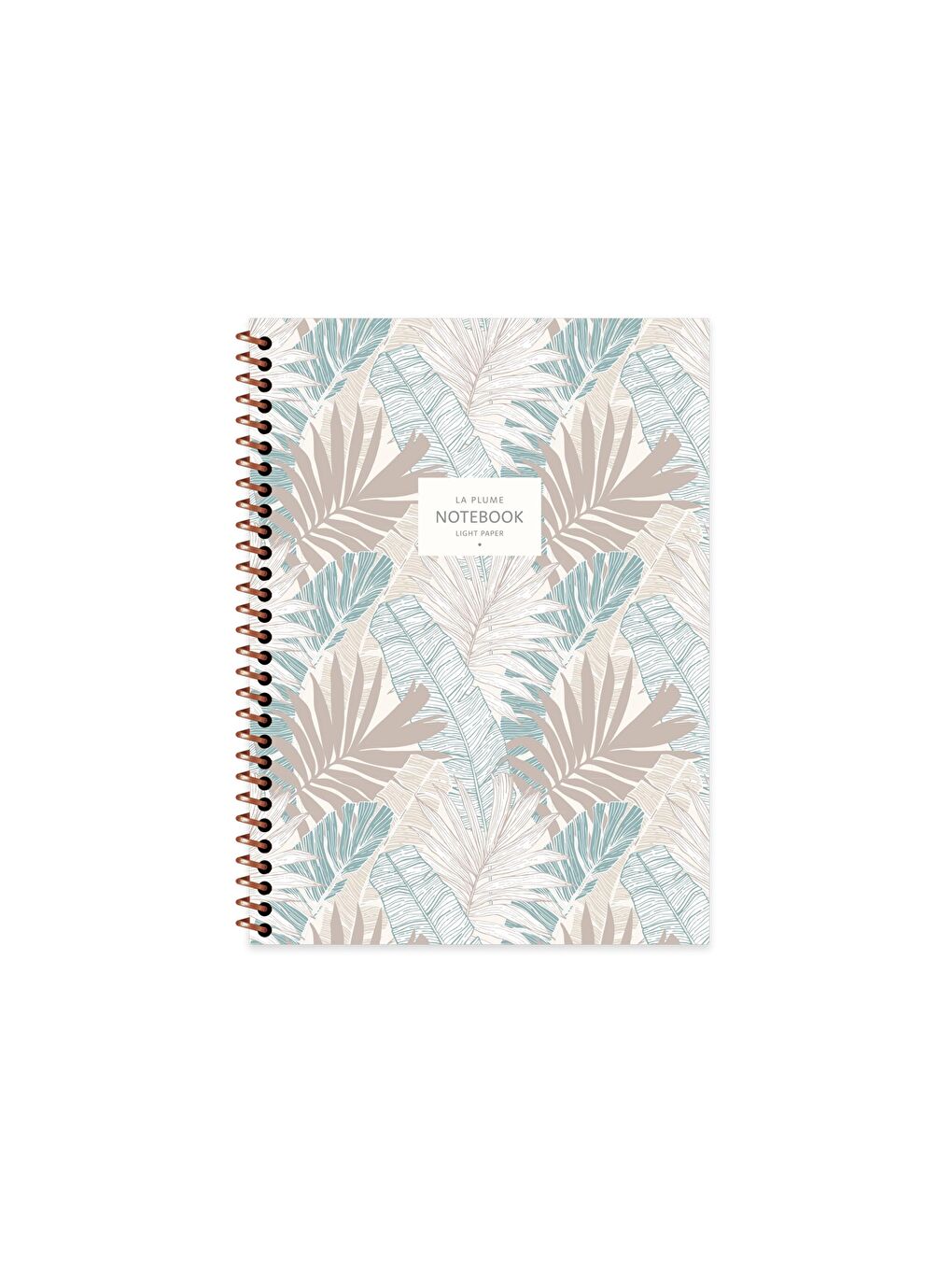 Keskin Color 16.5x22.5 Kareli Defter La Plume Leaves - Mavi