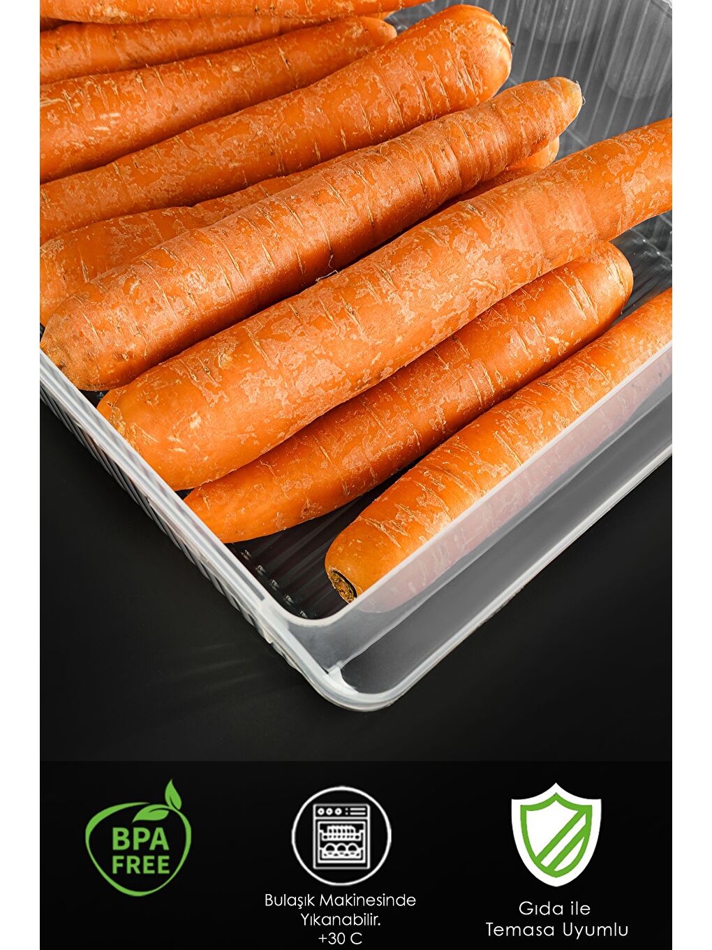 Renksiz 4 Adet Dolap İçi Buzdolabı Düzenleyici 4 Litre-3