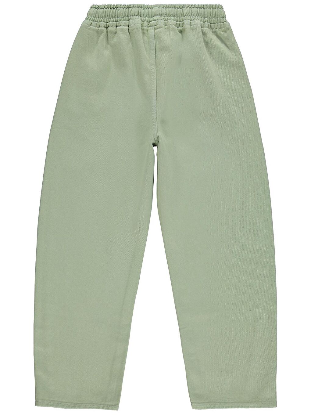 Girls Çiçek Nakışlı 10-13 Yaş Pantolon - Yeşil-1