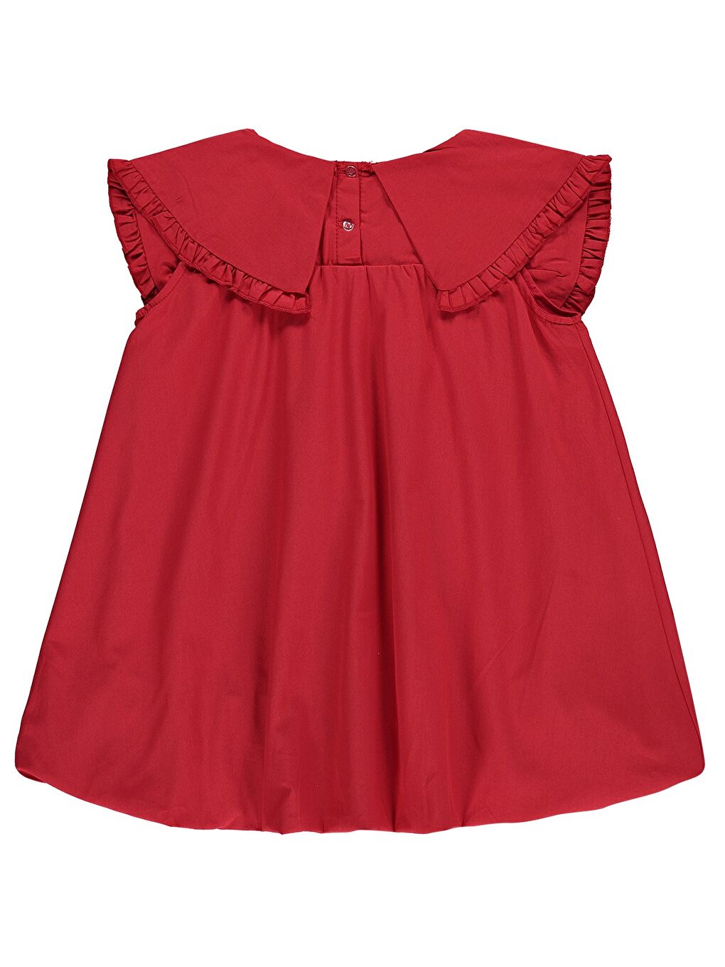 Girls Balon 4-9 Yaş Elbise - Kırmızı-2