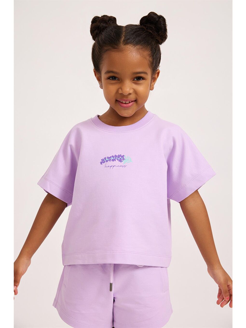 Katia And Bony Lila Lavender Kız Çocuk T-Shirt Lila