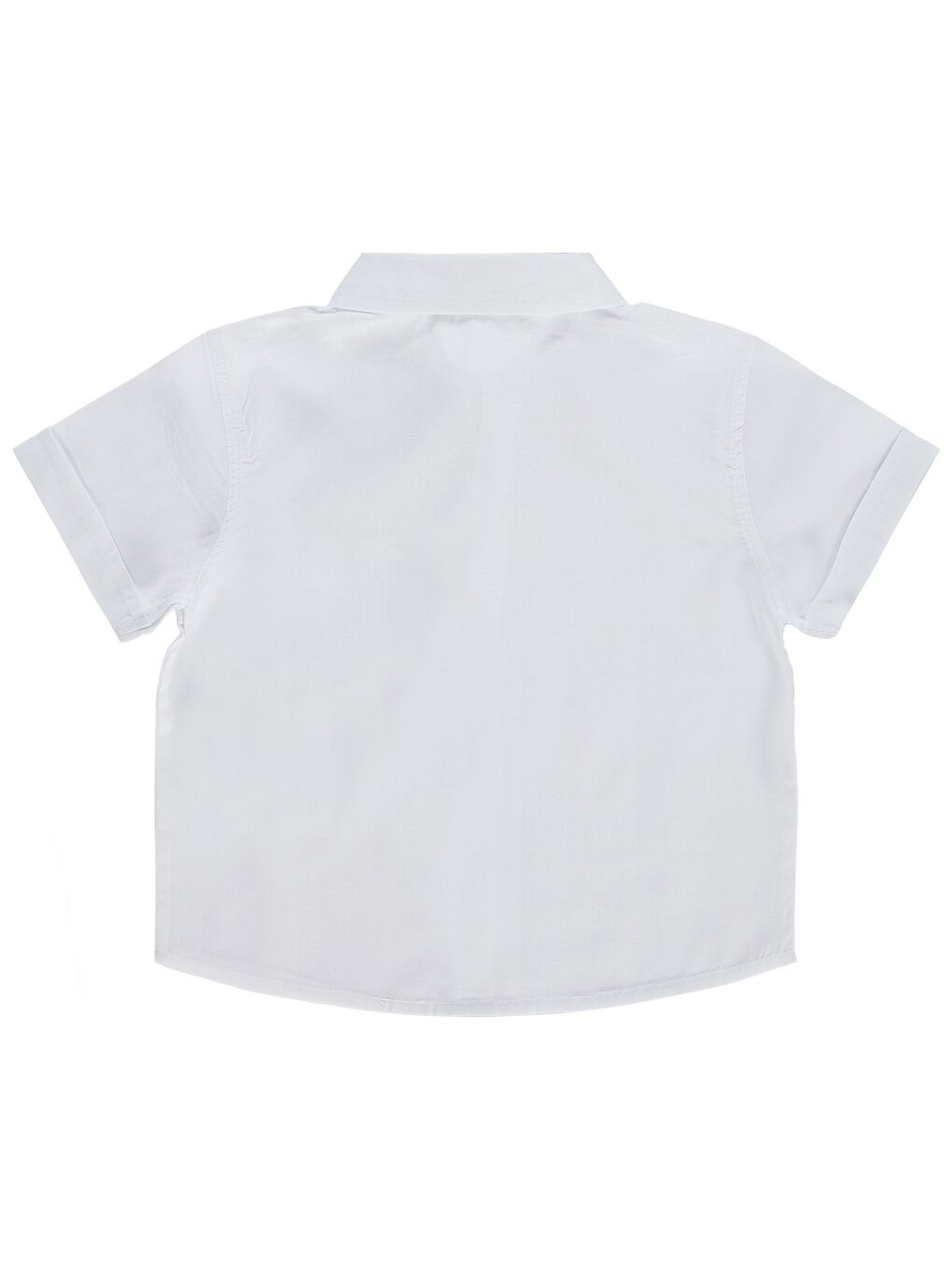 Boys Basic Kısa Kol 2-5 Yaş Gömlek - Beyaz-1