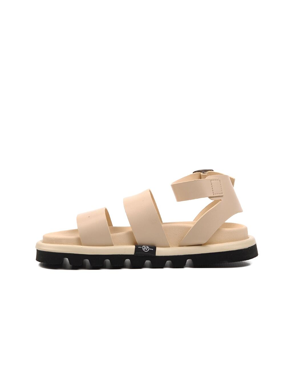 Bej Bilekten Kemerli Kadın Sandalet 158-1