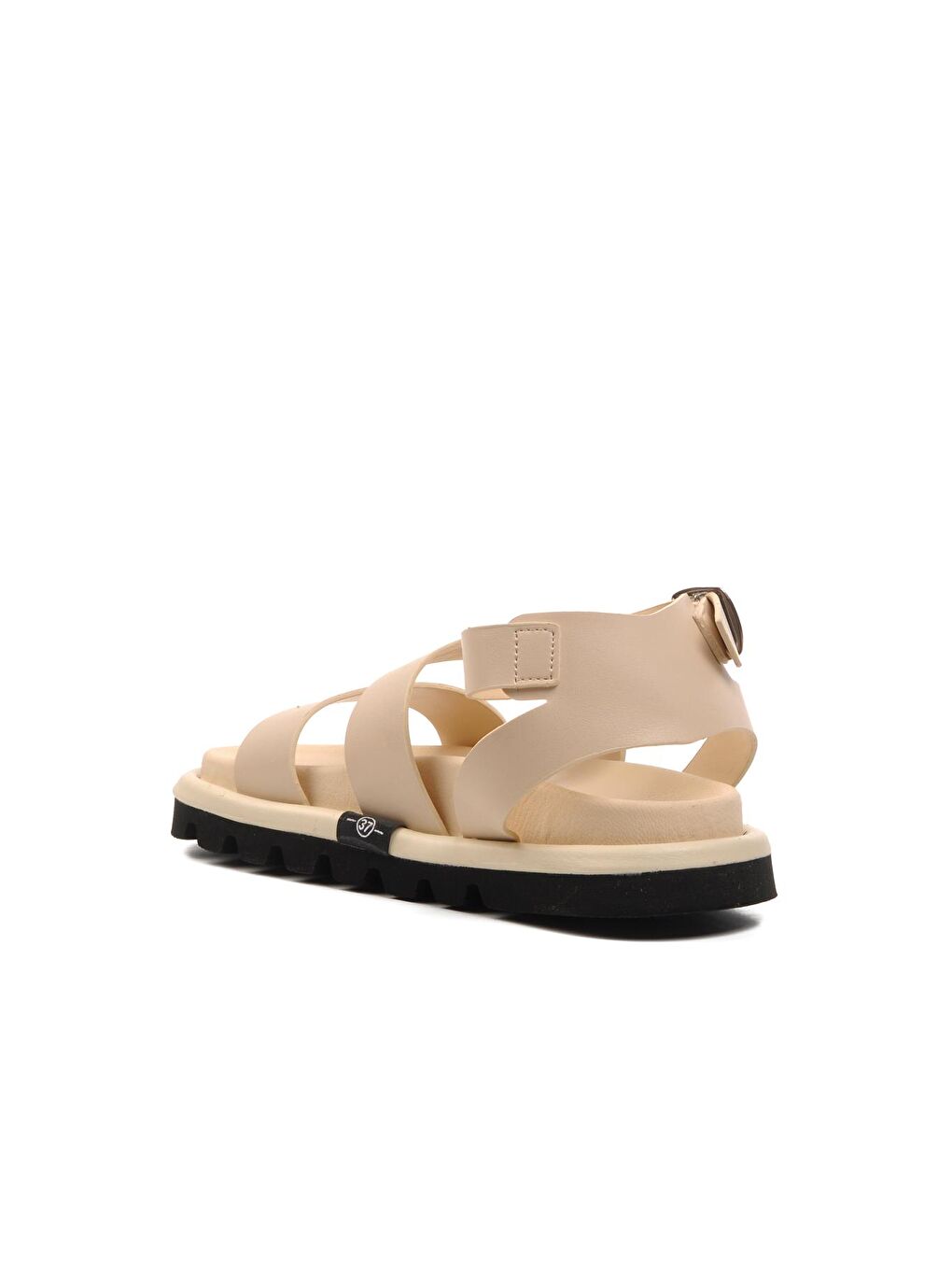 Bej Bilekten Kemerli Kadın Sandalet 158-3