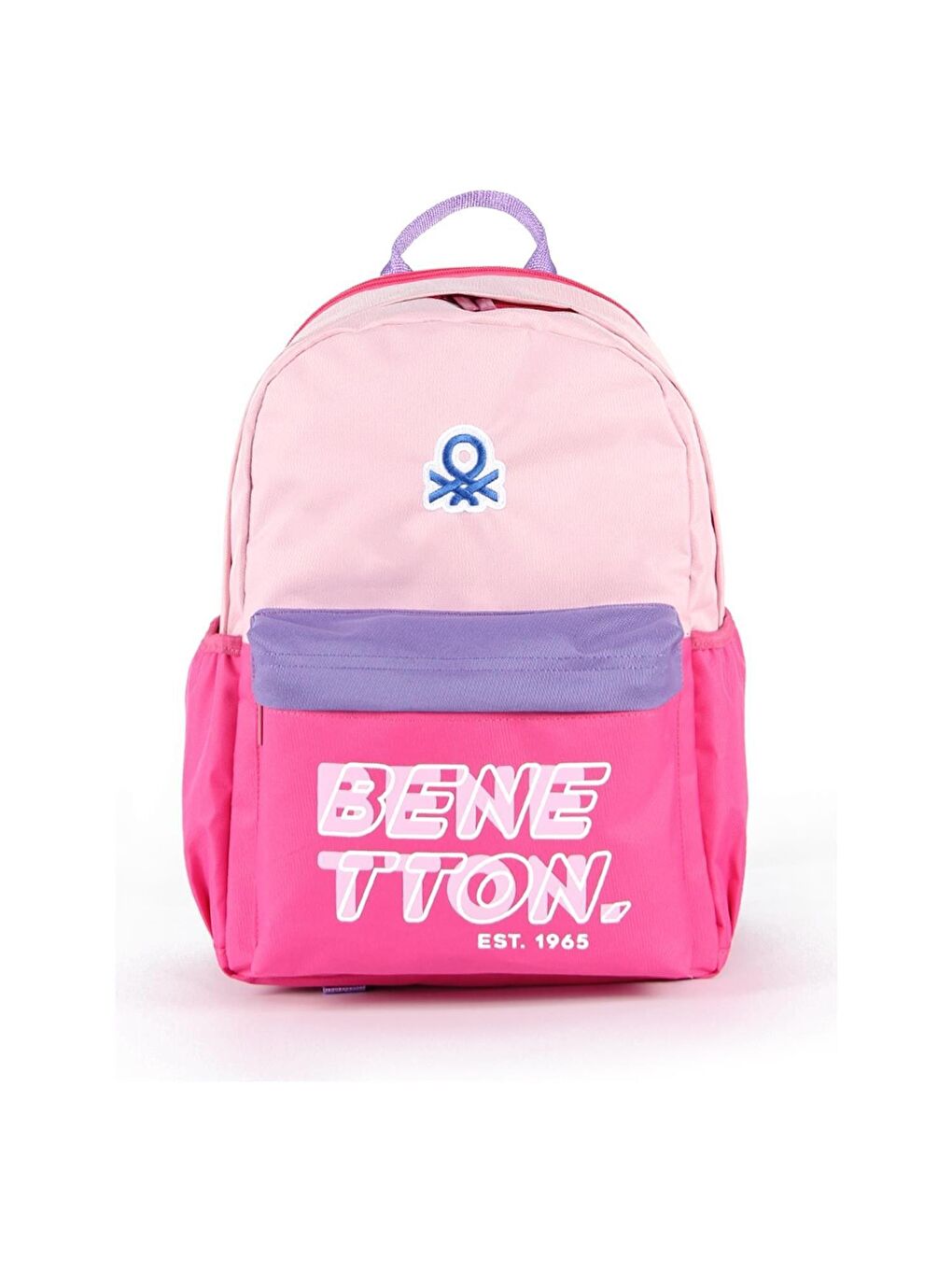 United Colors Of Benetton Pembe Okul Sırt Çantası 3 Bölmeli Pembe 03843