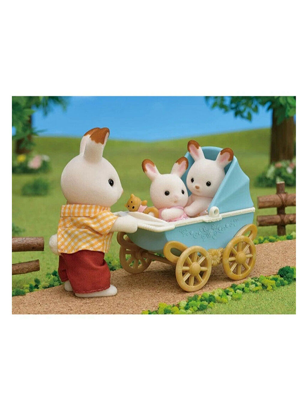 Sylvanian Families Renksiz Çikolata Kulaklı İkiz Tavşan Bebek 5432 - 2