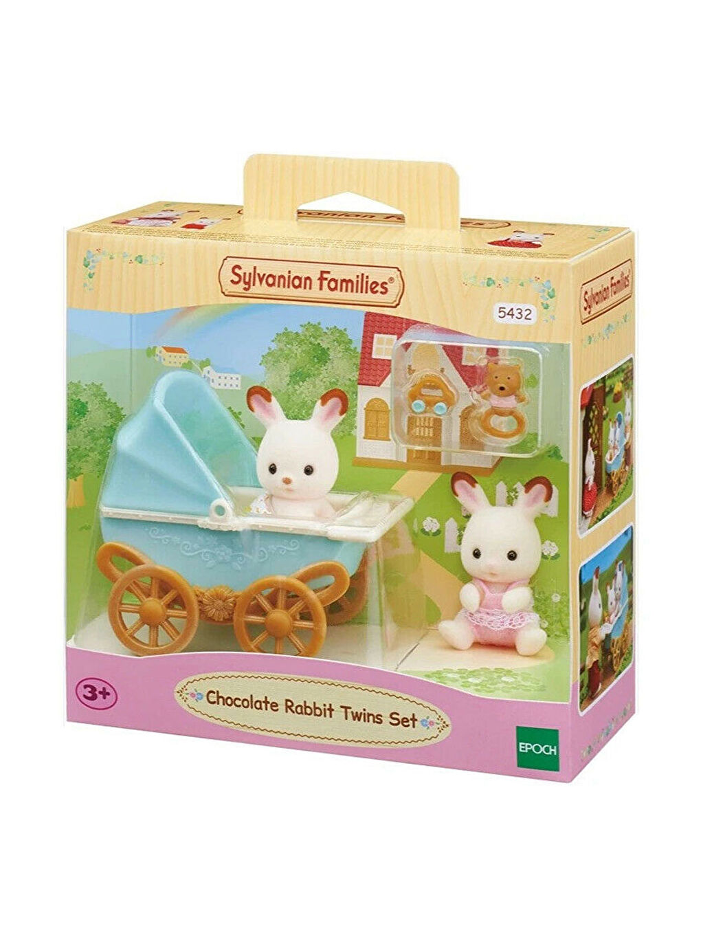 Sylvanian Families Renksiz Çikolata Kulaklı İkiz Tavşan Bebek 5432 - 3