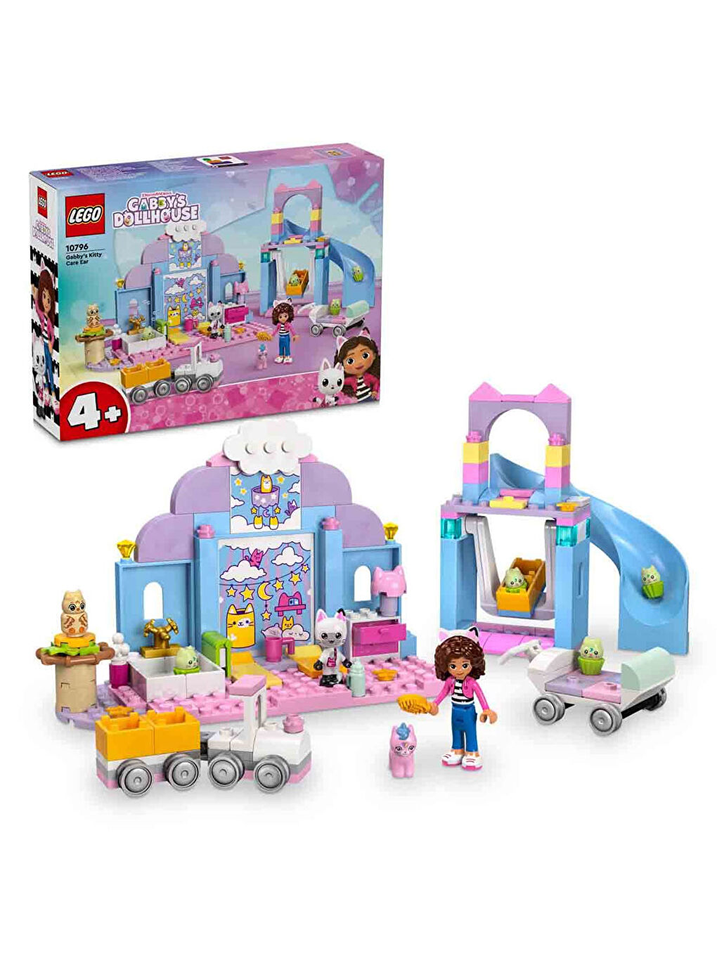 Lego Renksiz Gabby s Dollhouse Gabby nin Kedicik Bakım Odası Oyuncağı 10796