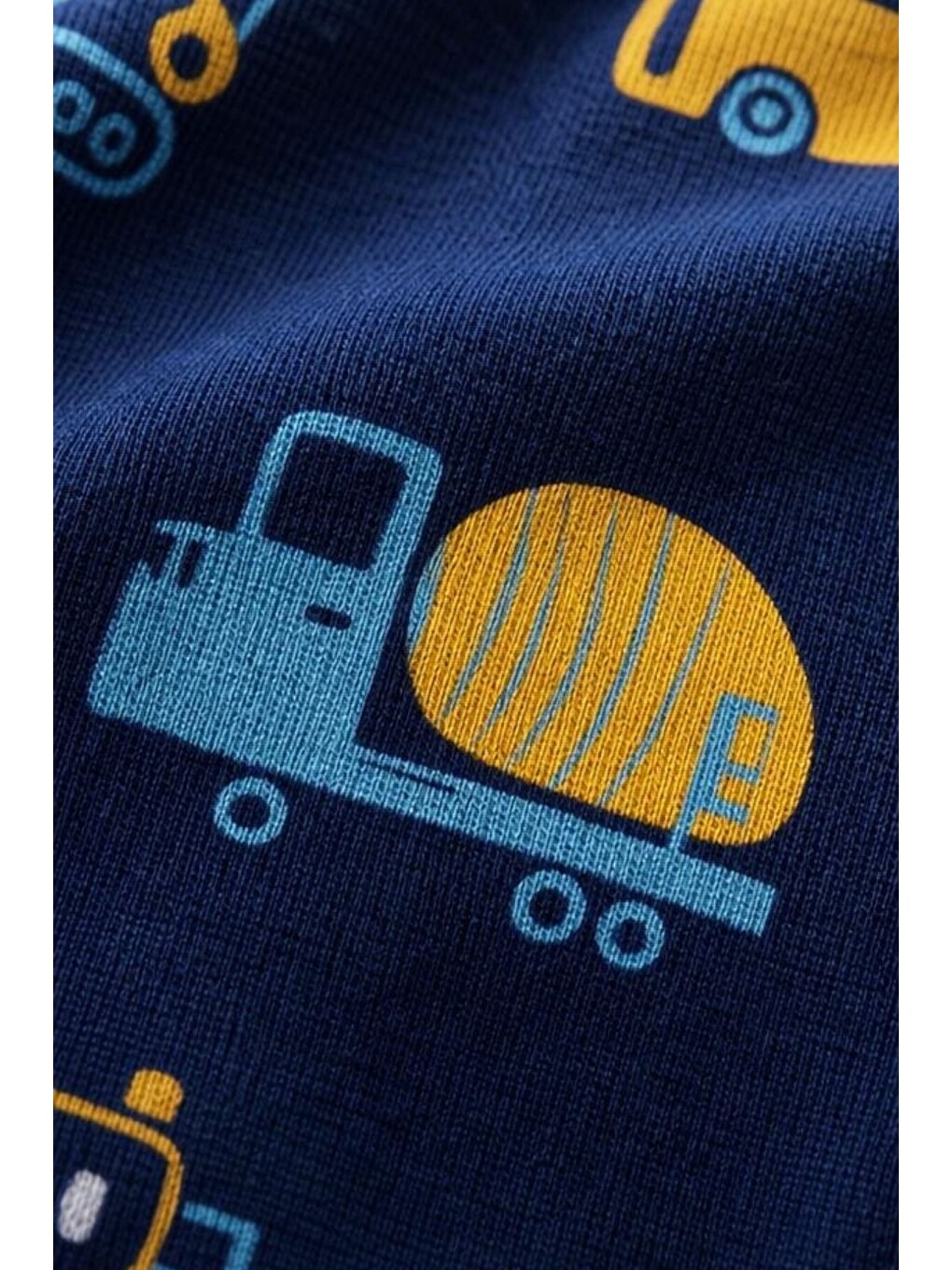 Lacivert Erkek Çocuk Pamuklu Desenli Pijama Takım Tkm1019-4