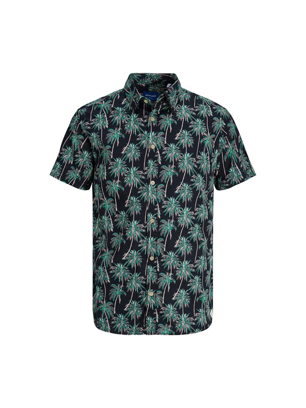 Siyah James Palma Conv Erkek Desenli %100 Pamuk Gömlek