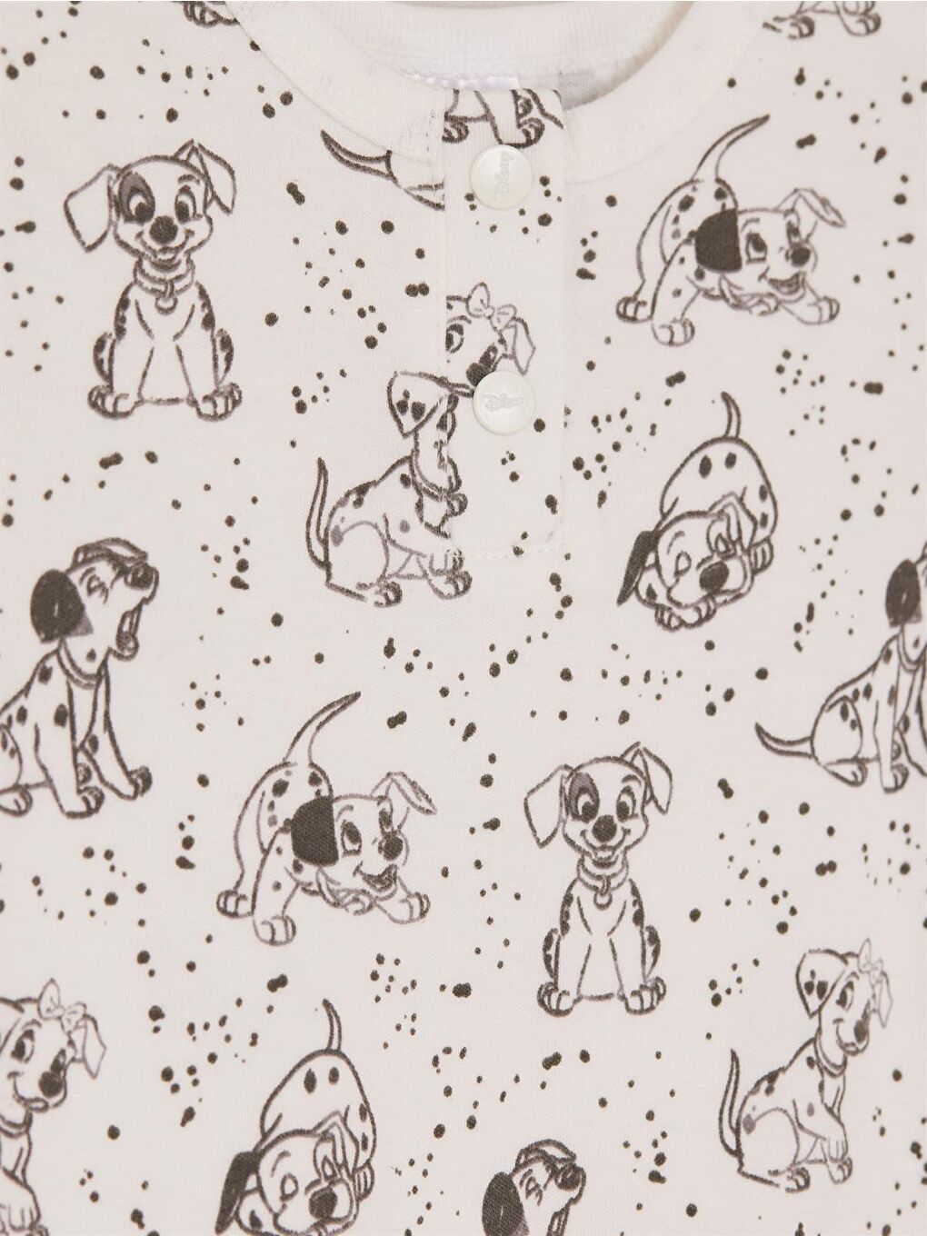 Ekru Dalmaçyalılar Lisanslı Erkek Bebek 2'li Uzun Kol Body 21435-1